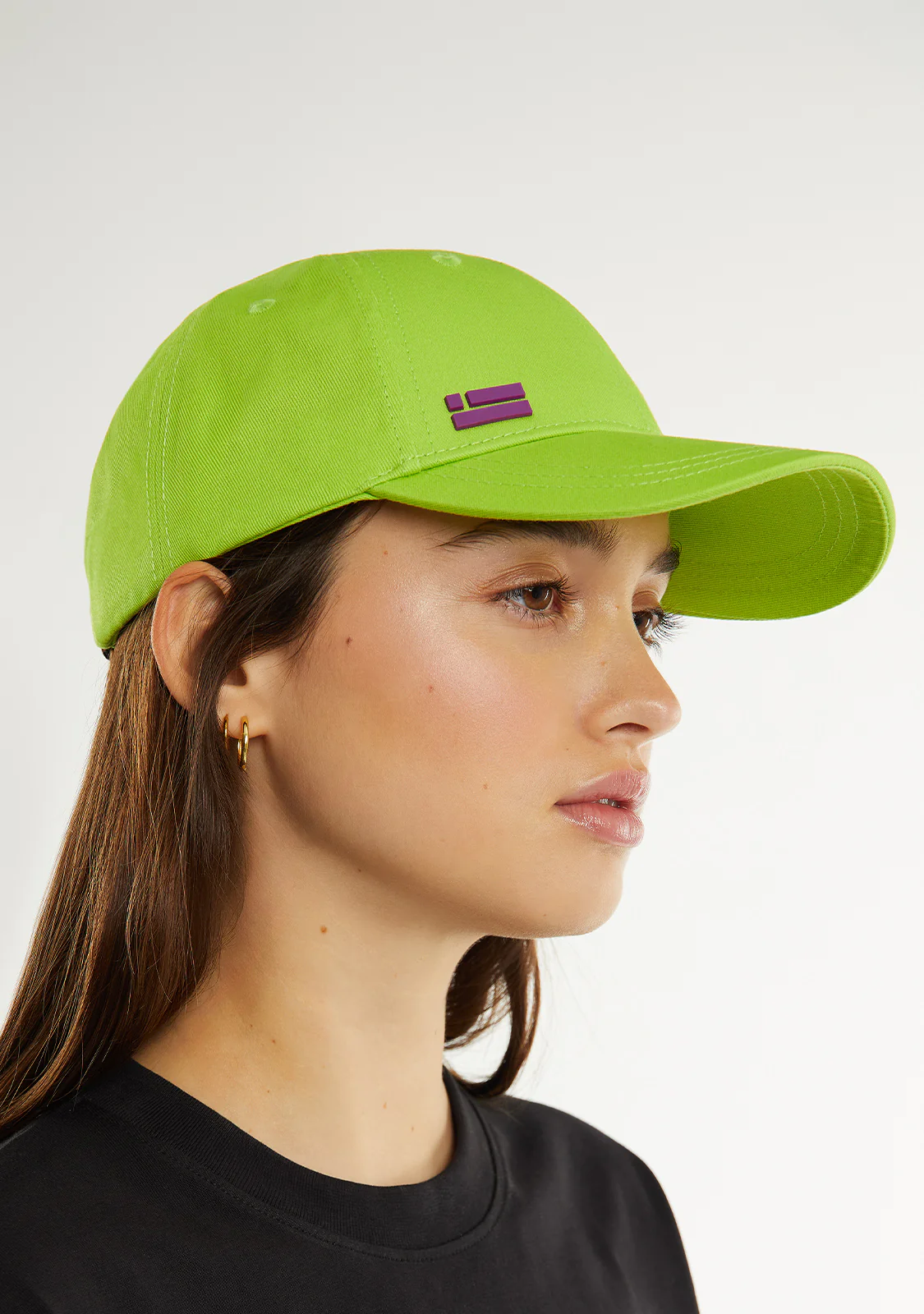 Basic Flag Cap Lime / Purple - Image 5
