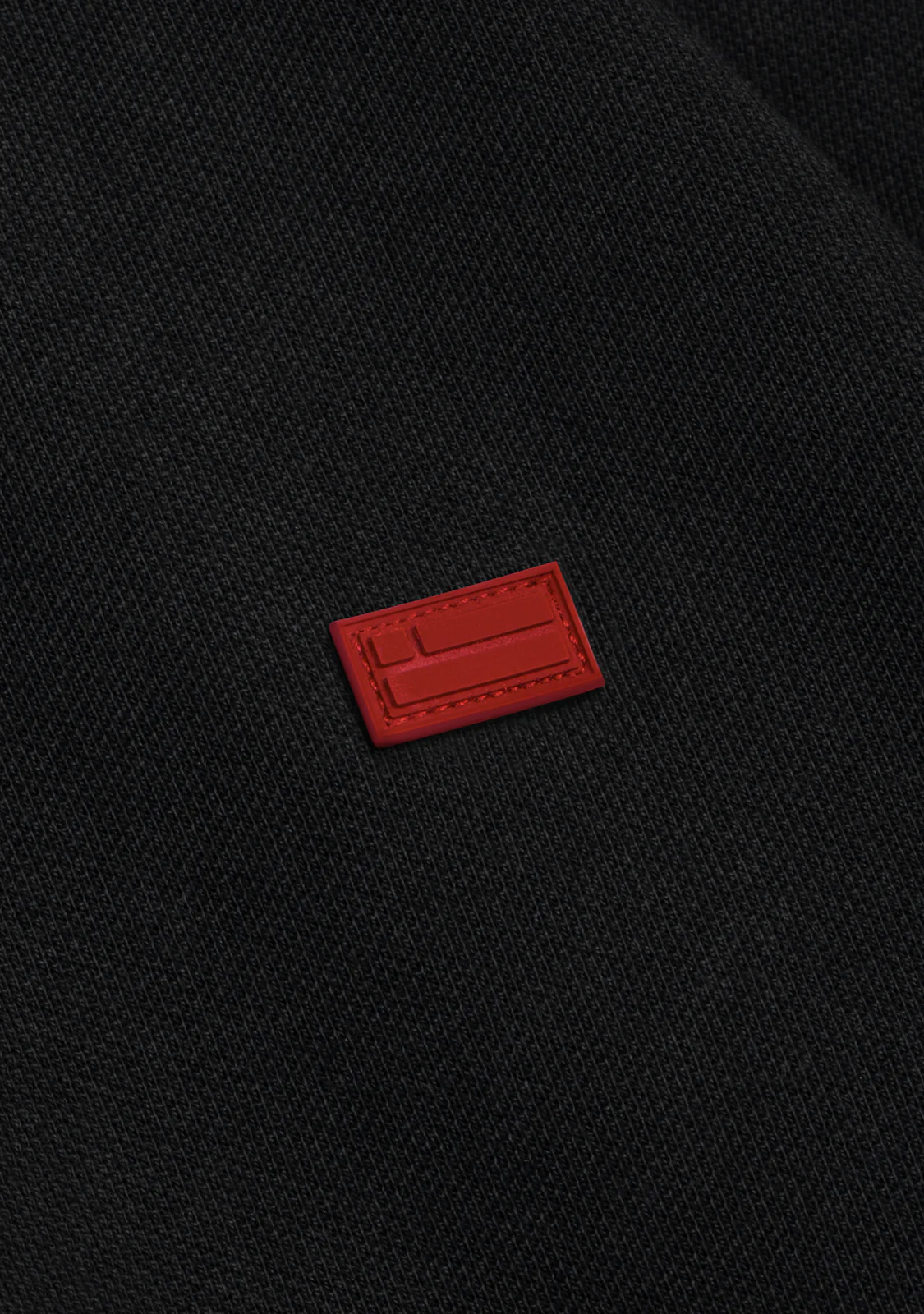 Basic Polo Shirt Black / Red - Image 2