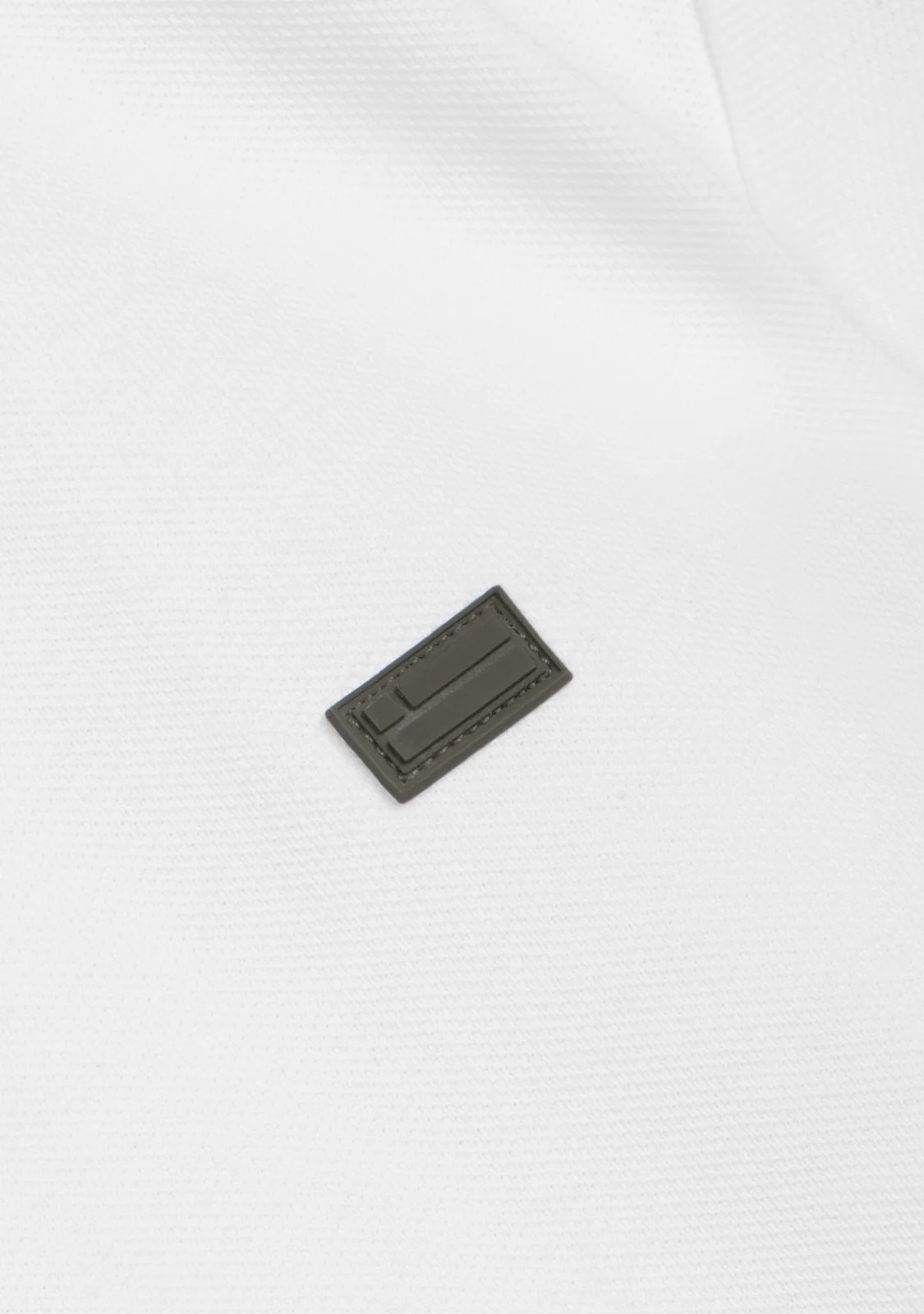 Basic Polo Shirt White / Khaki - Image 2