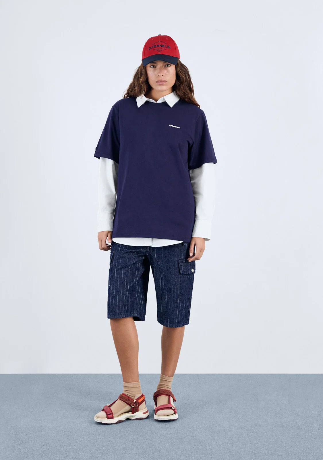 Best Pizza T-Shirt Navy / White - Image 4