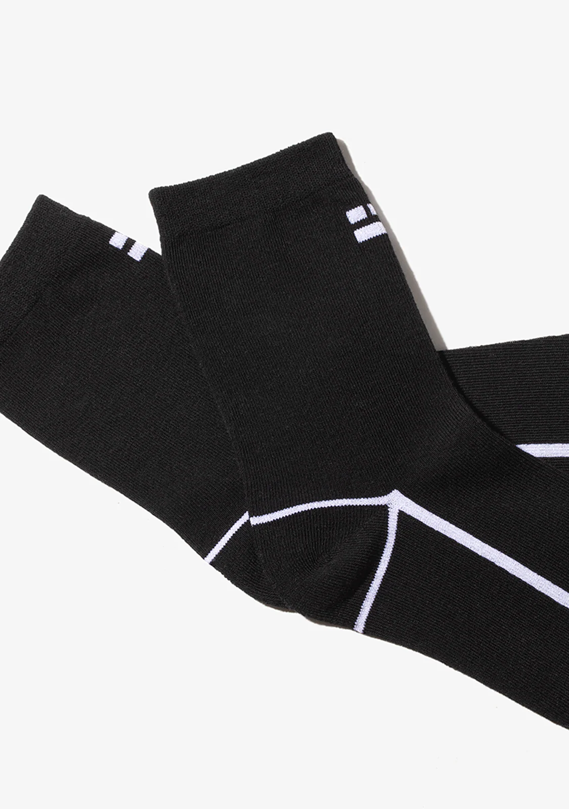 Black & White Lines Socks 2 Pack - Image 2