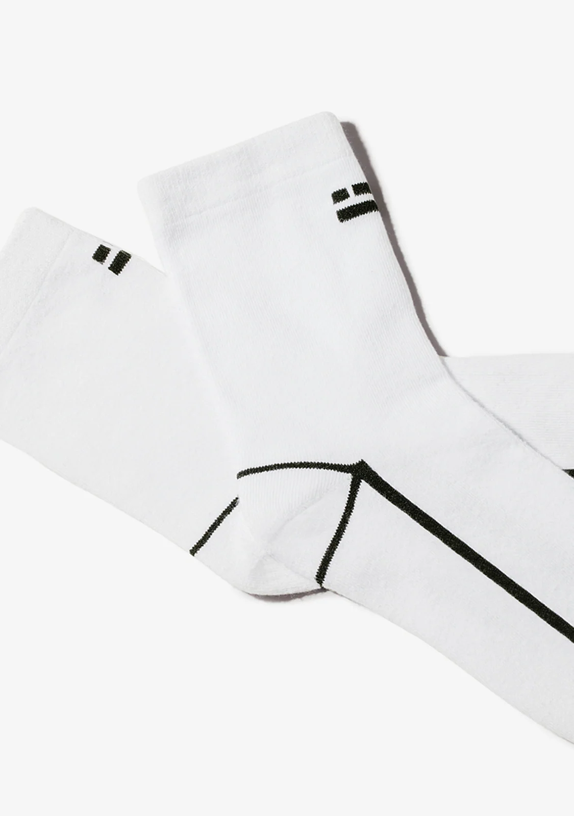 Black & White Lines Socks 2 Pack - Image 3