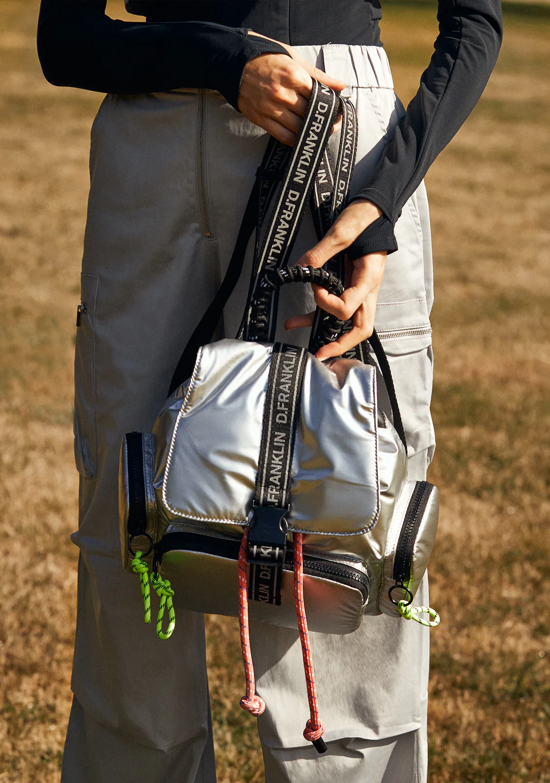 Bomb Flap Backpack Silver - Image 5