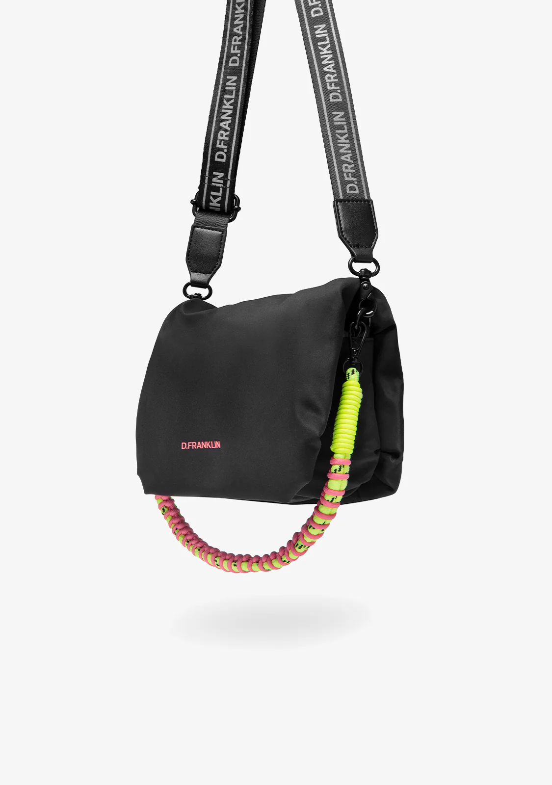 Bomb Flap Crossbody Bag Black - Image 2