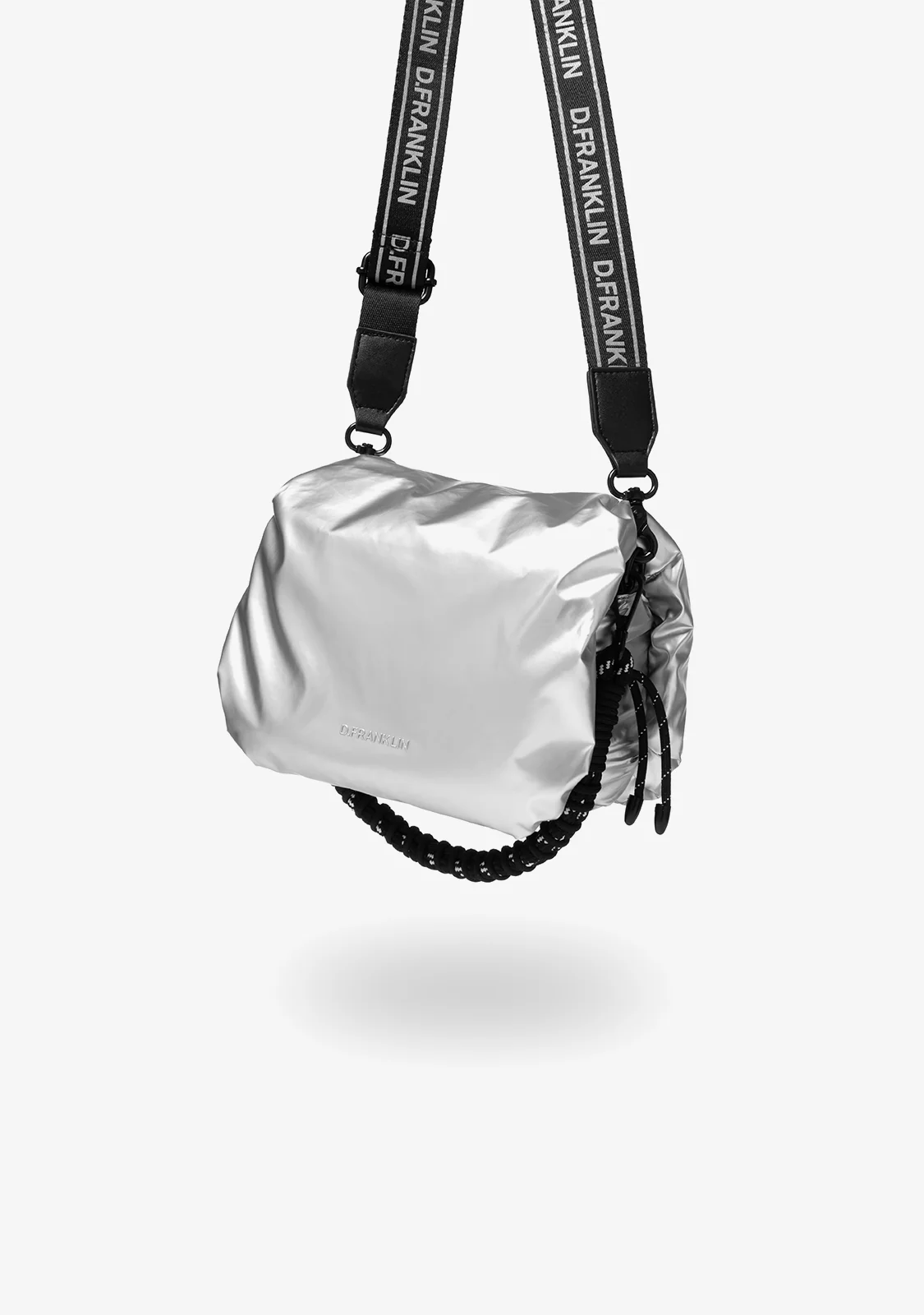 Bomb Flap Crossbody Bag Silver - Image 2