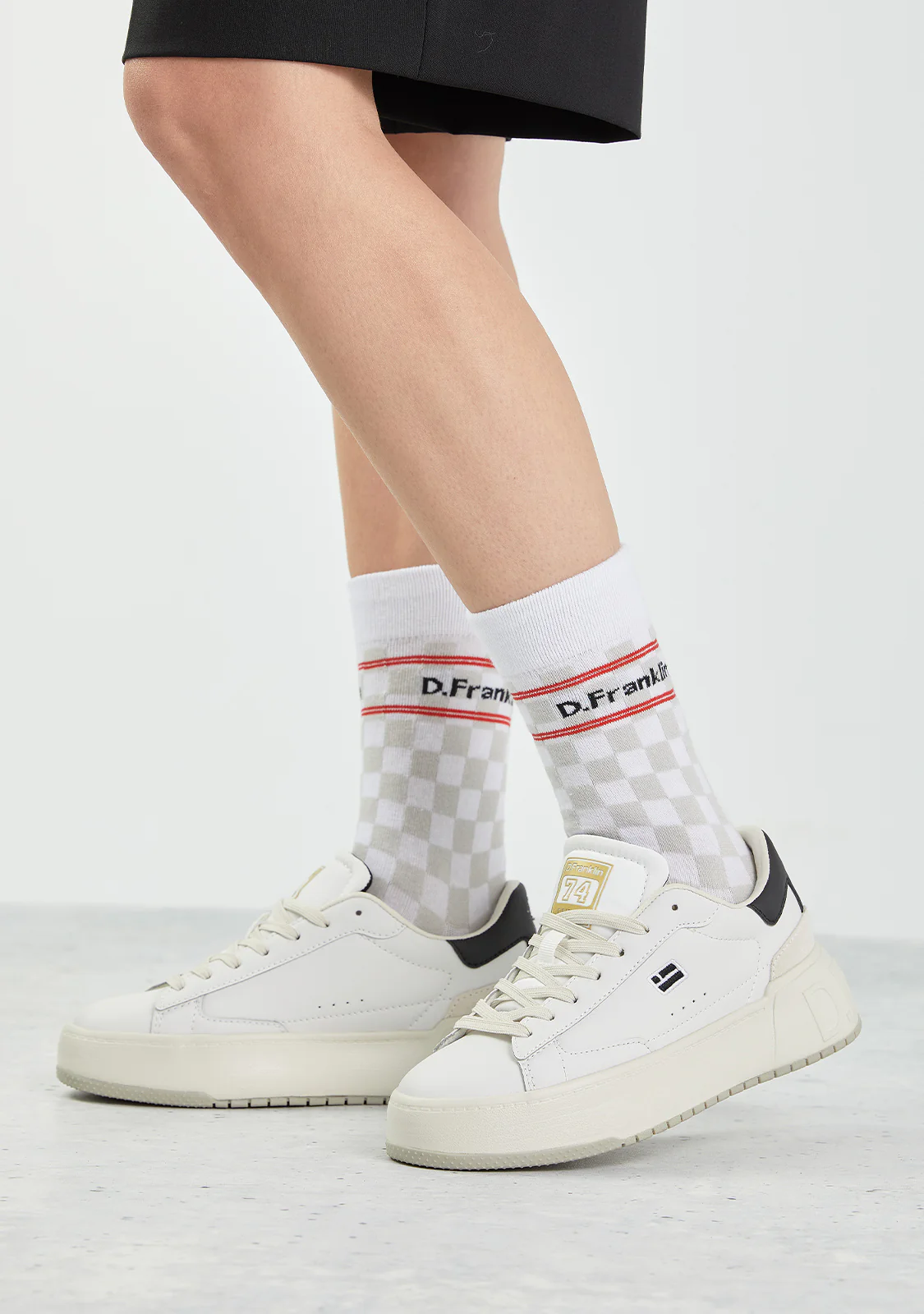 Check Socks White - Image 3