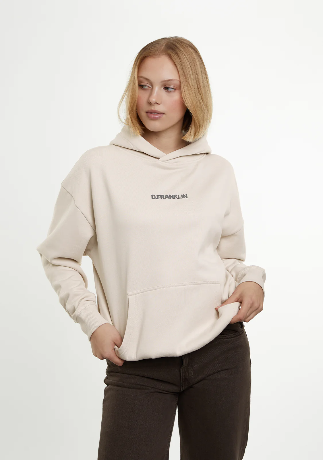 Classic Oversize Hoodie Ice Grey - Image 4