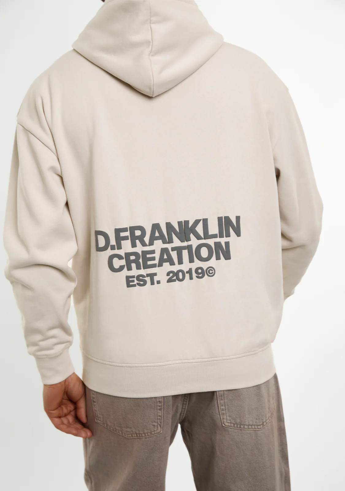 Classic Oversize Hoodie Ice Grey - Image 7