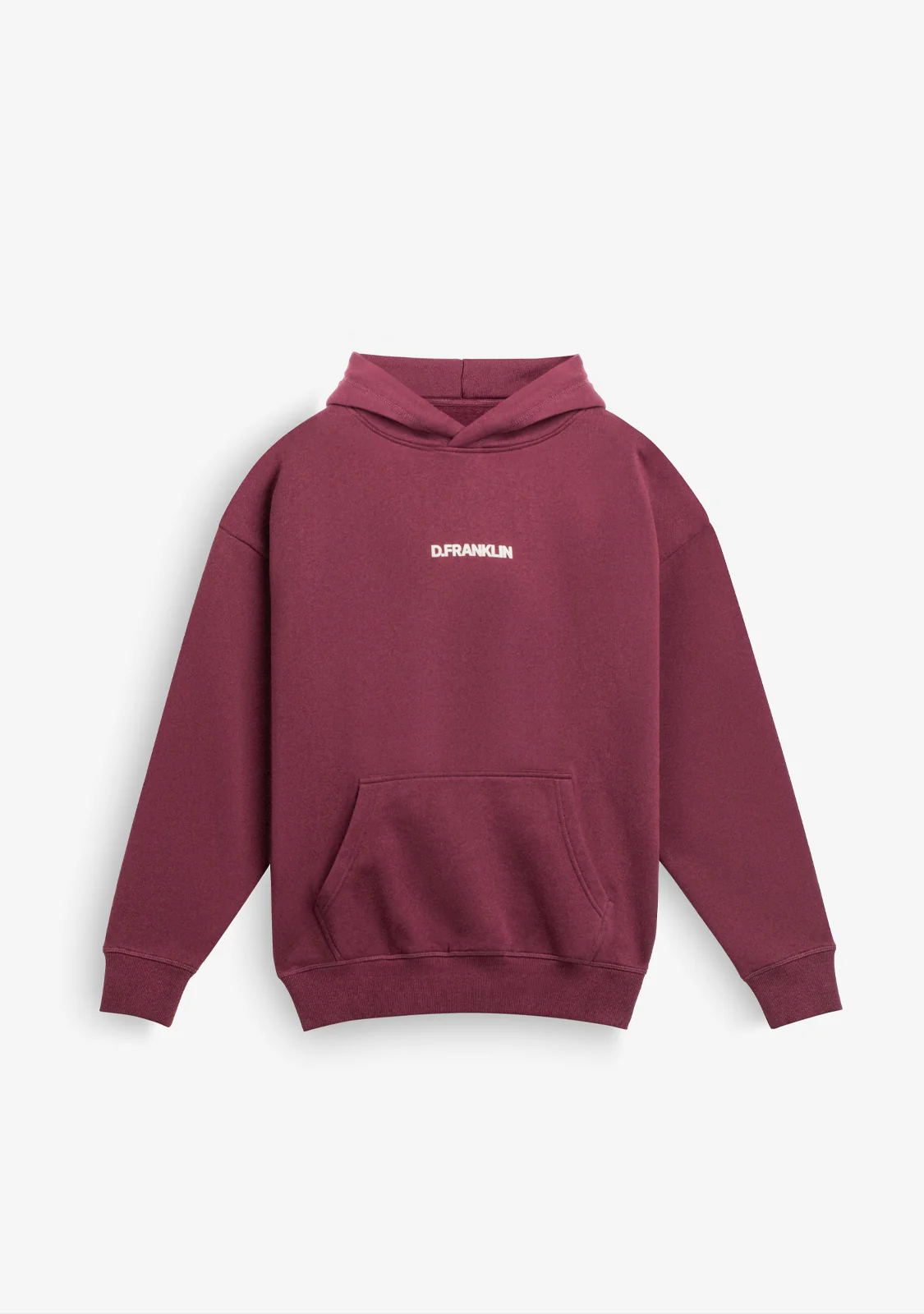 Classic Oversize Hoodie Wine - Image 2
