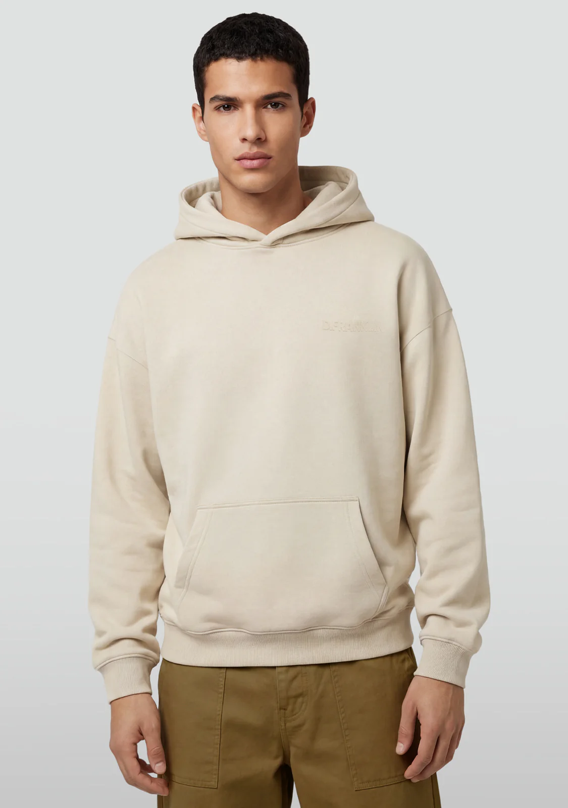 Clean-Cut Oversize Hoodie Off-White - Image 3