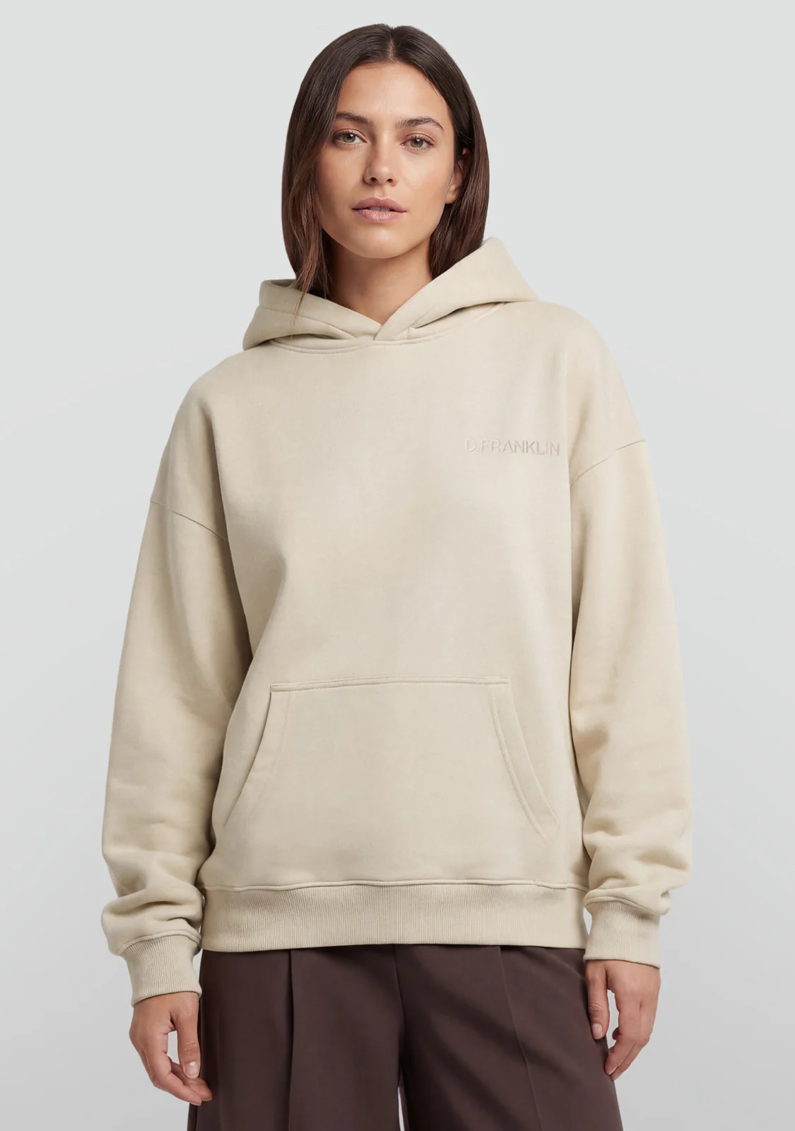 Clean-Cut Oversize Hoodie Off-White - Image 5