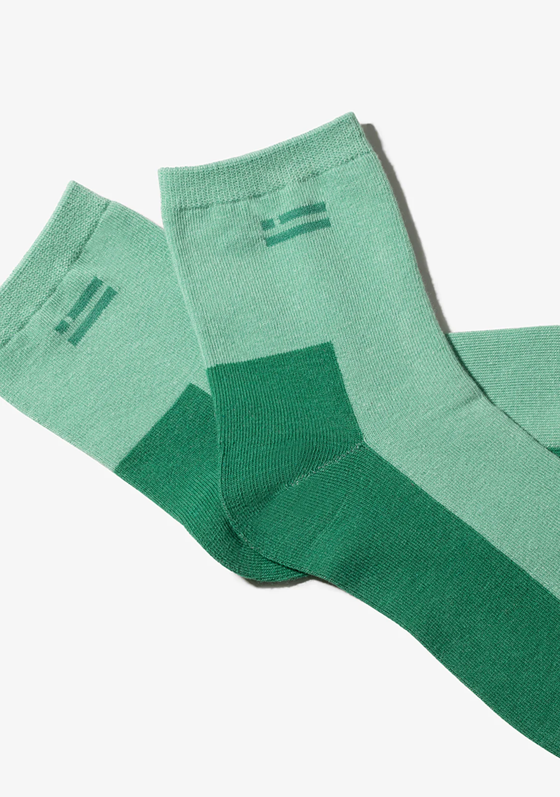 Color Block Socks 2 Pack Sand-Mint - Image 2