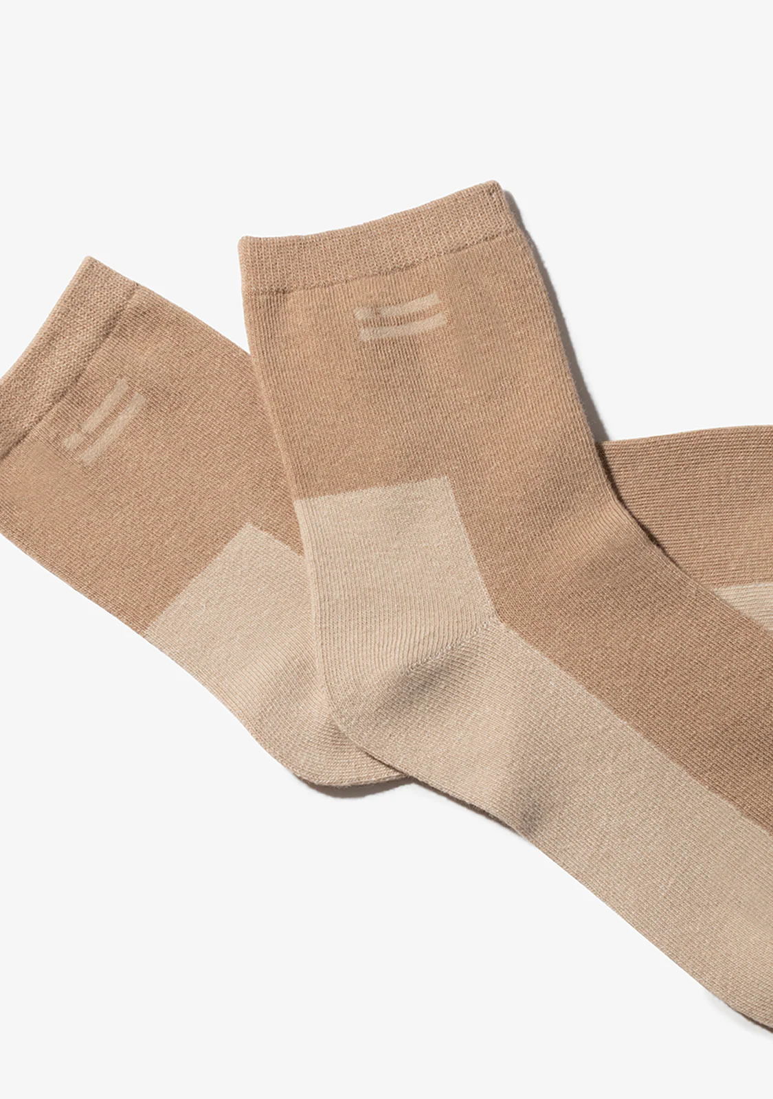 Color Block Socks 2 Pack Sand-Mint - Image 3