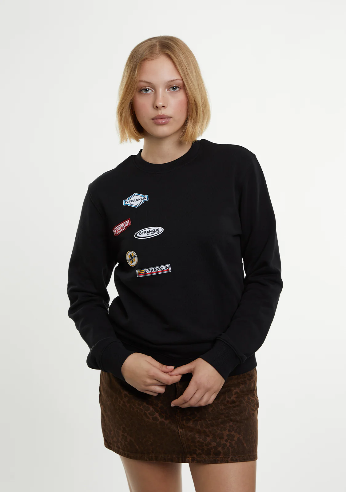 Crewneck Racing Club Sweatshirt Black - Image 4