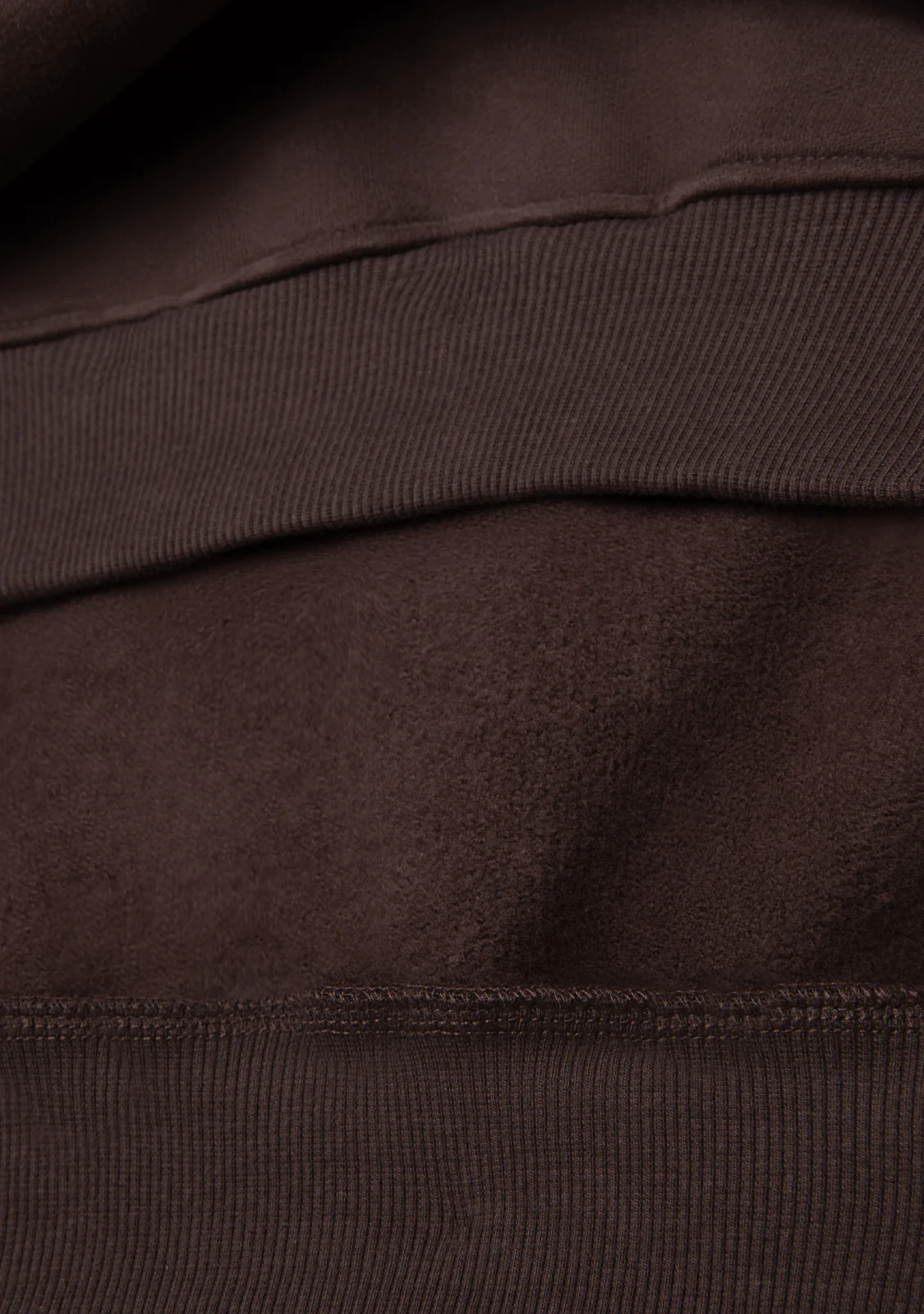 Cropped Polo Sweatshirt Brown - Image 7