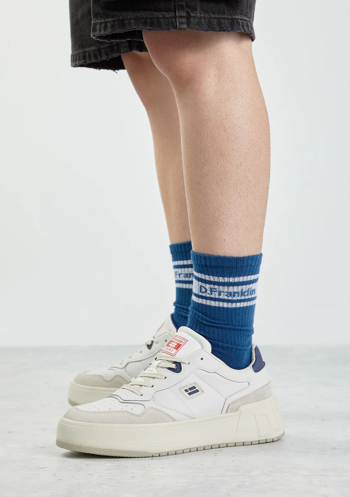 DF 3 Stripes Socks Blue - Image 4