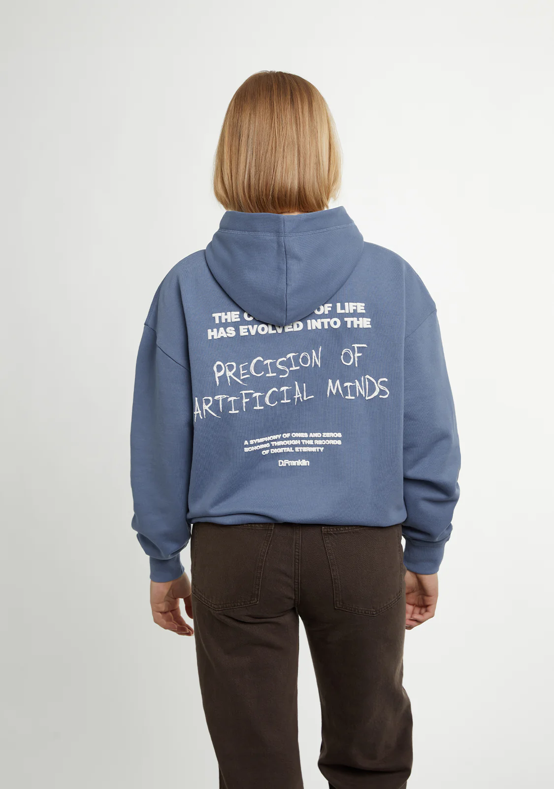 Eternity Oversize Hoodie Blue - Image 5