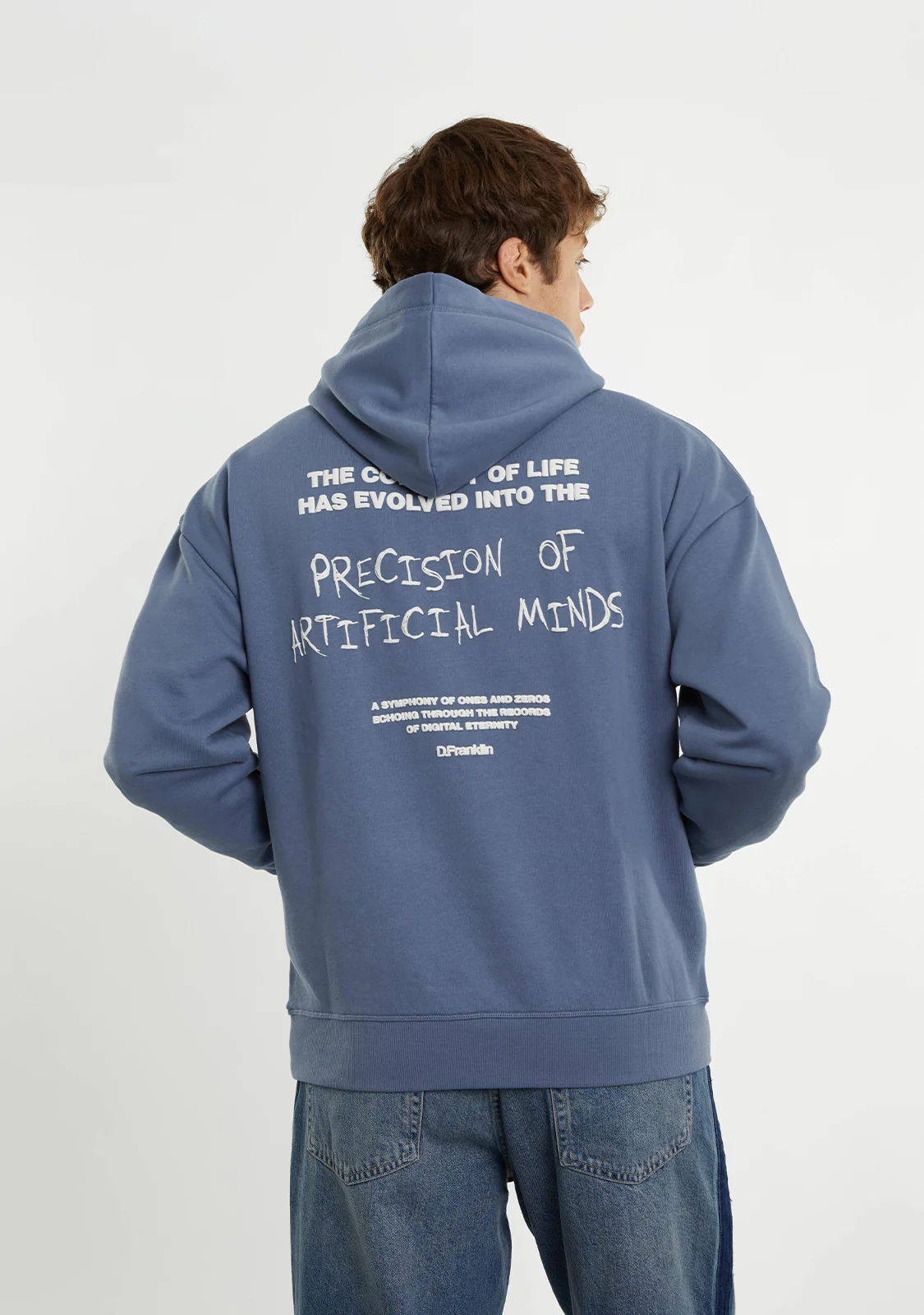 Eternity Oversize Hoodie Blue - Image 7