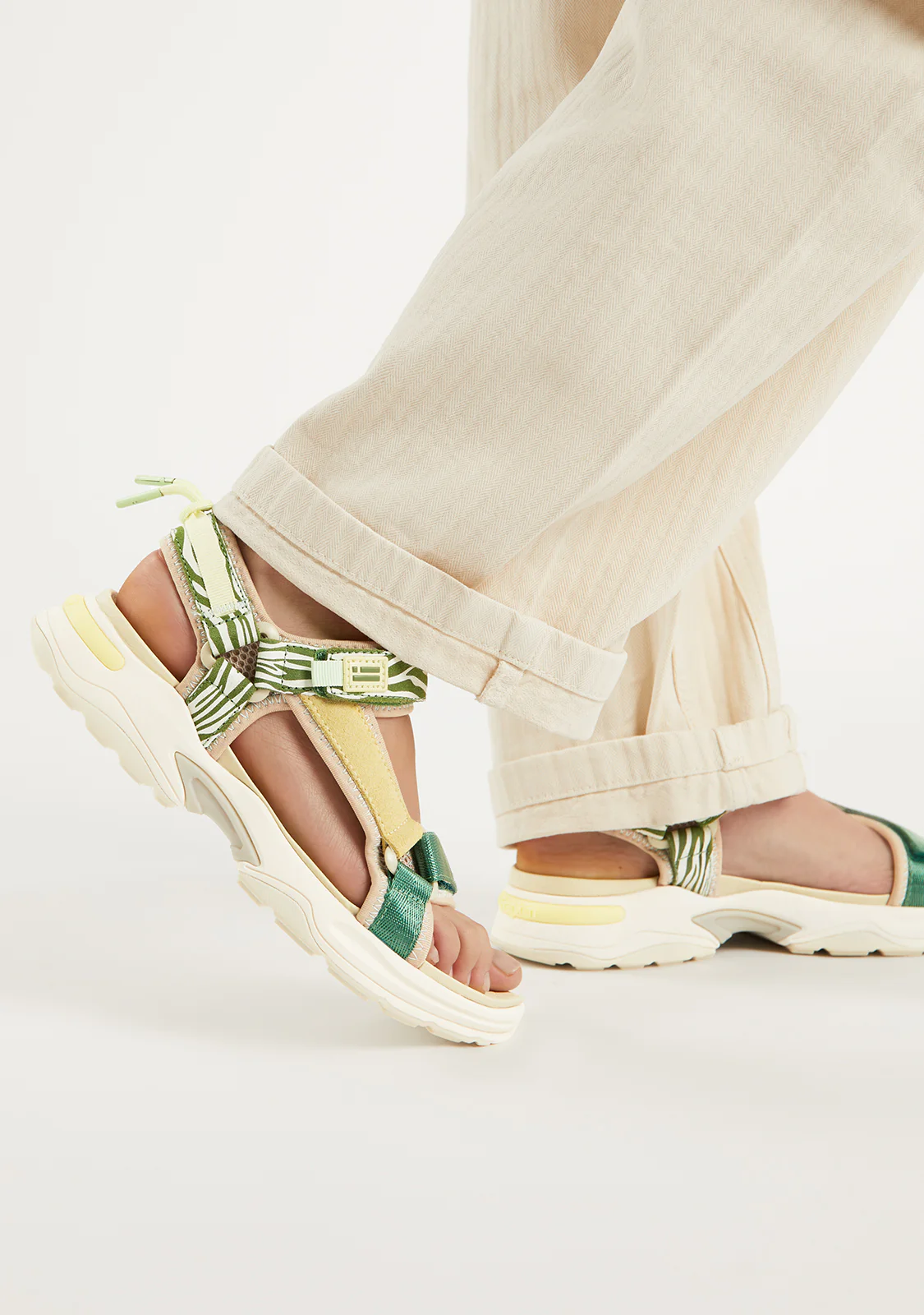 Flame Sandal Strips Green - Image 5