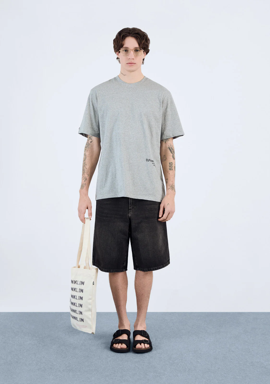 Good Life T-Shirt Grey Melange - Image 6