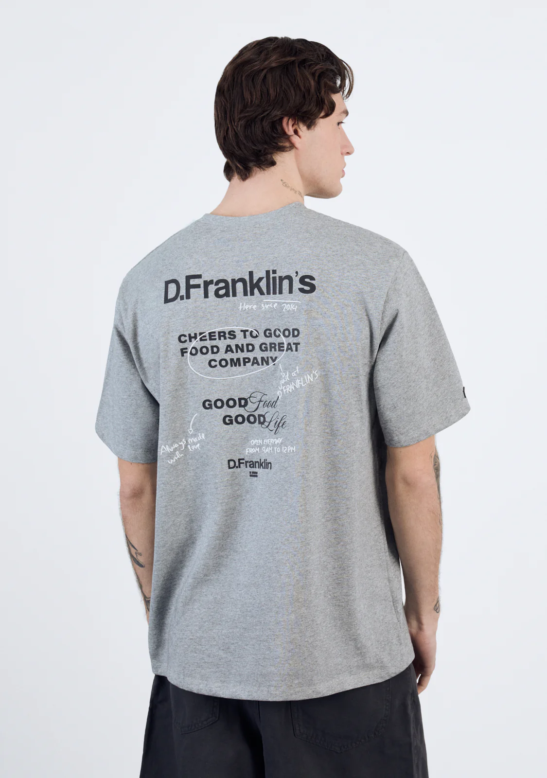 Good Life T-Shirt Grey Melange - Image 7