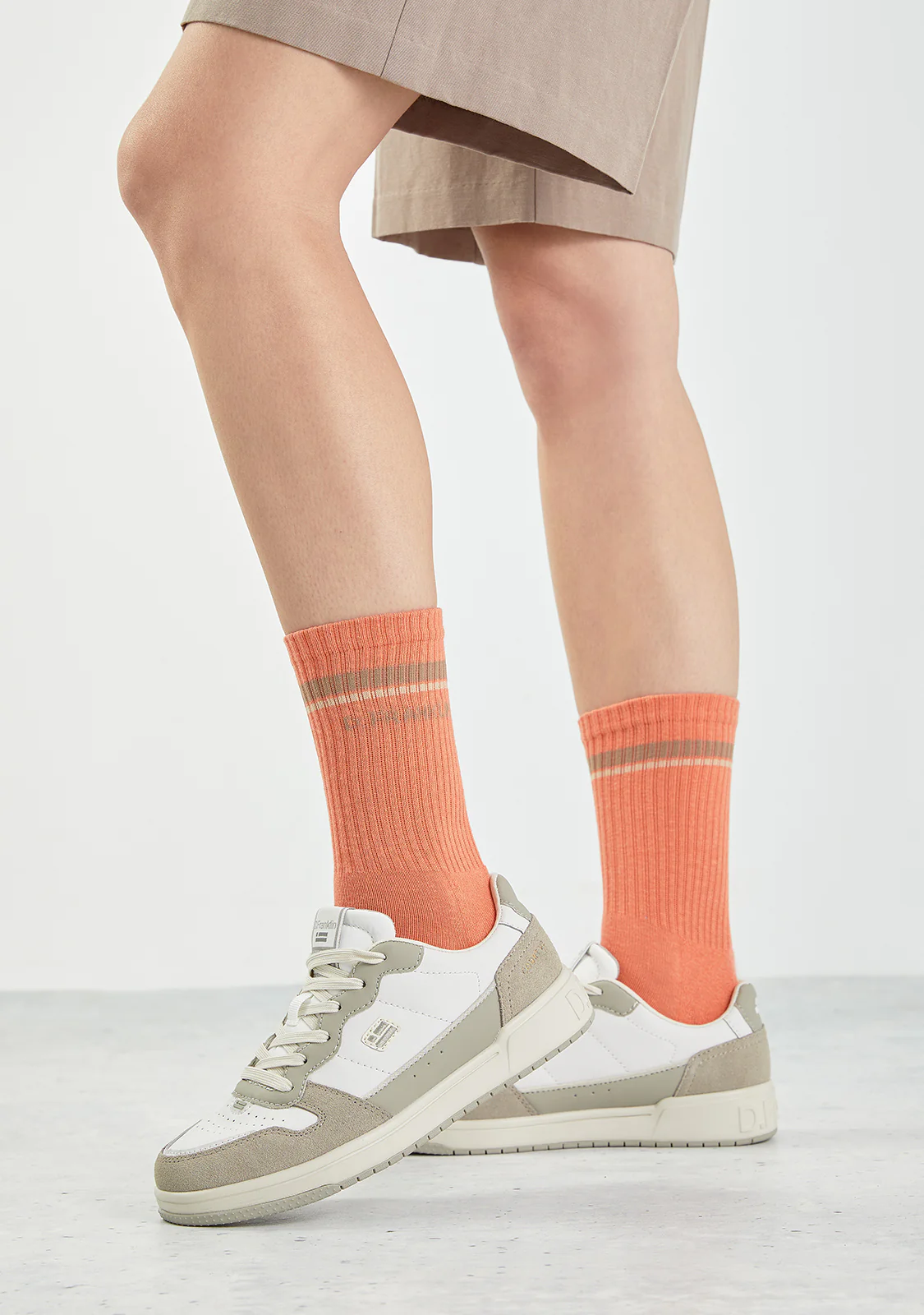 Gorpcore 2 Stripes Socks Orange - Image 3