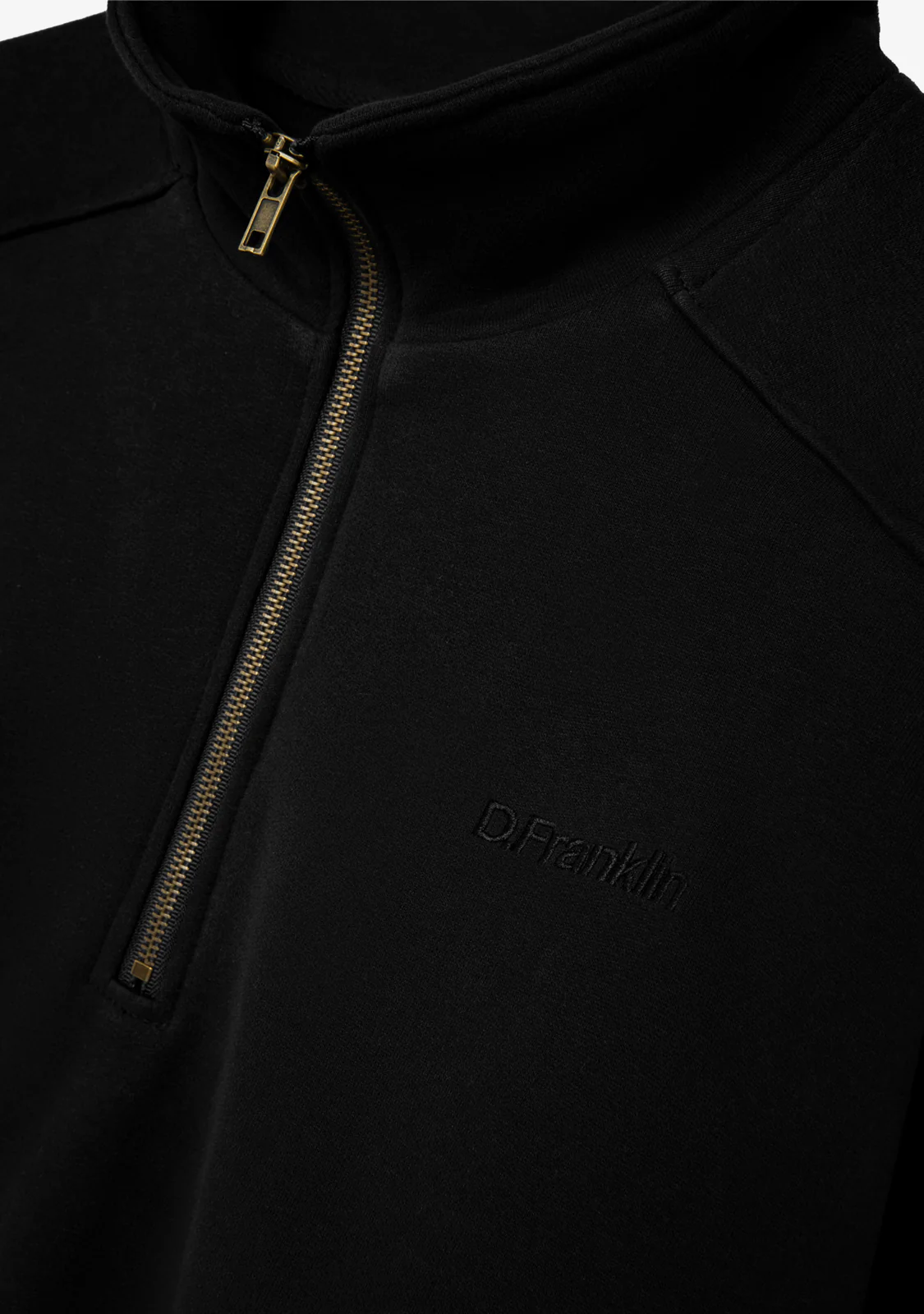 Half-Zip Sweatshirt Black - Image 2