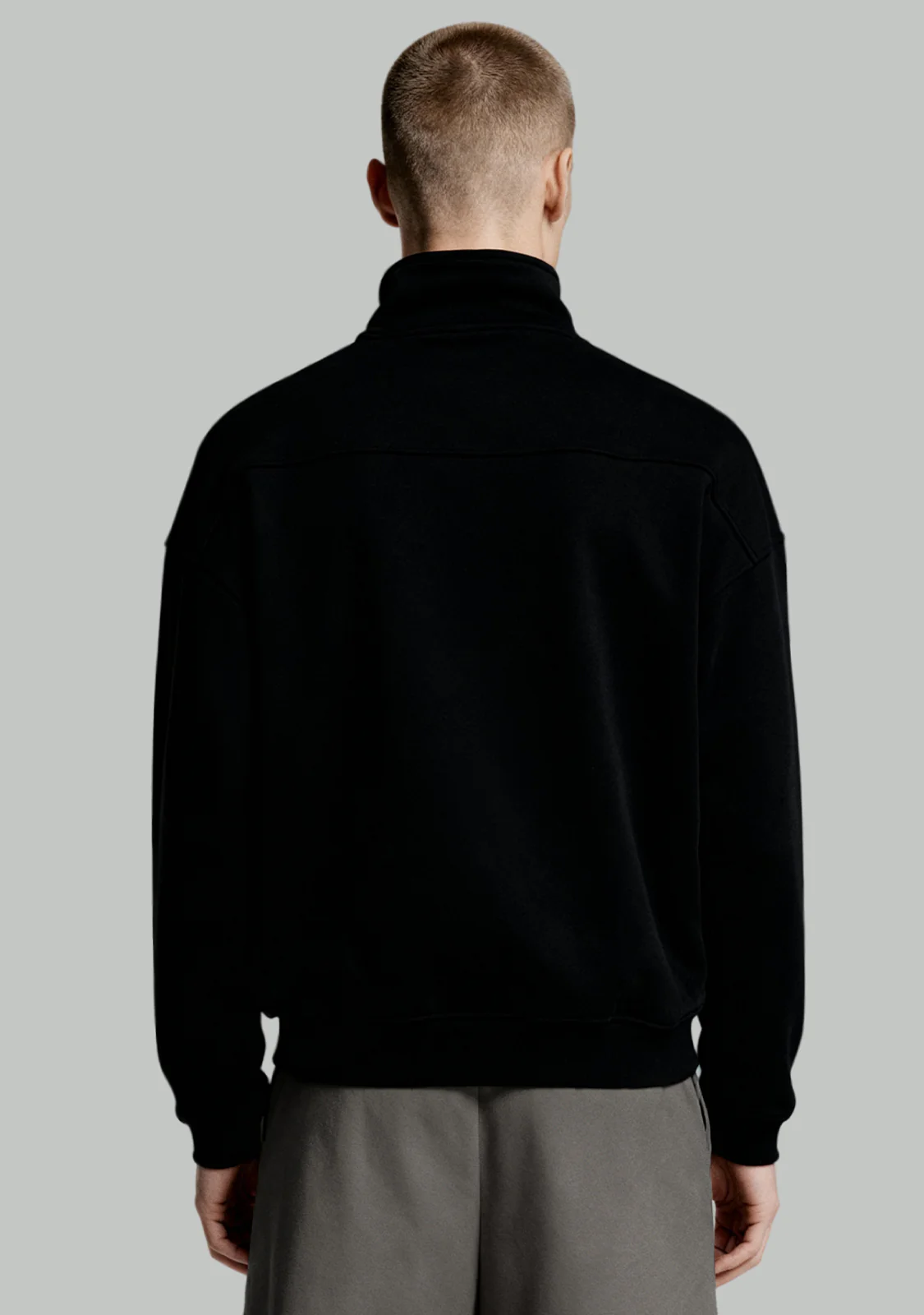 Half-Zip Sweatshirt Black - Image 5