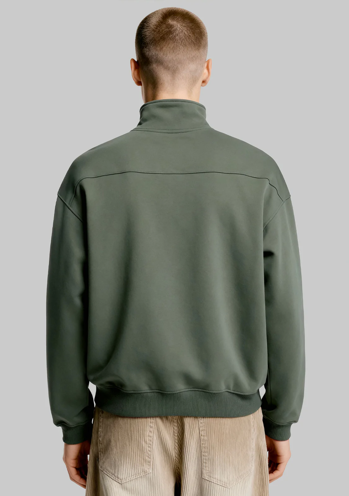 Half-Zip Sweatshirt Sage Green - Image 5