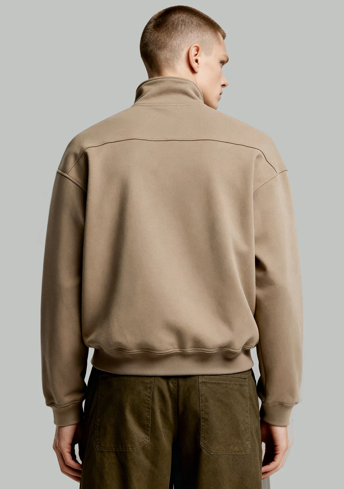 Half-Zip Sweatshirt Sand - Image 5