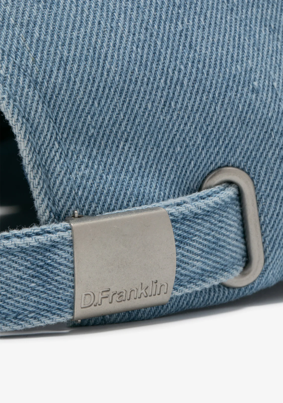 Initials Baseball Cap Denim - Image 4