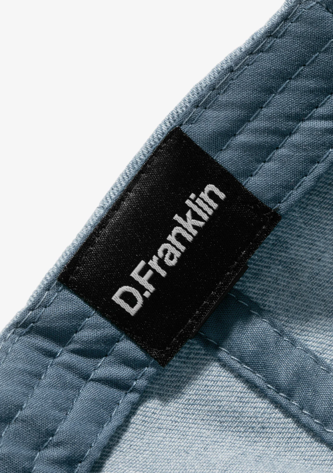 Initials Baseball Cap Denim - Image 5