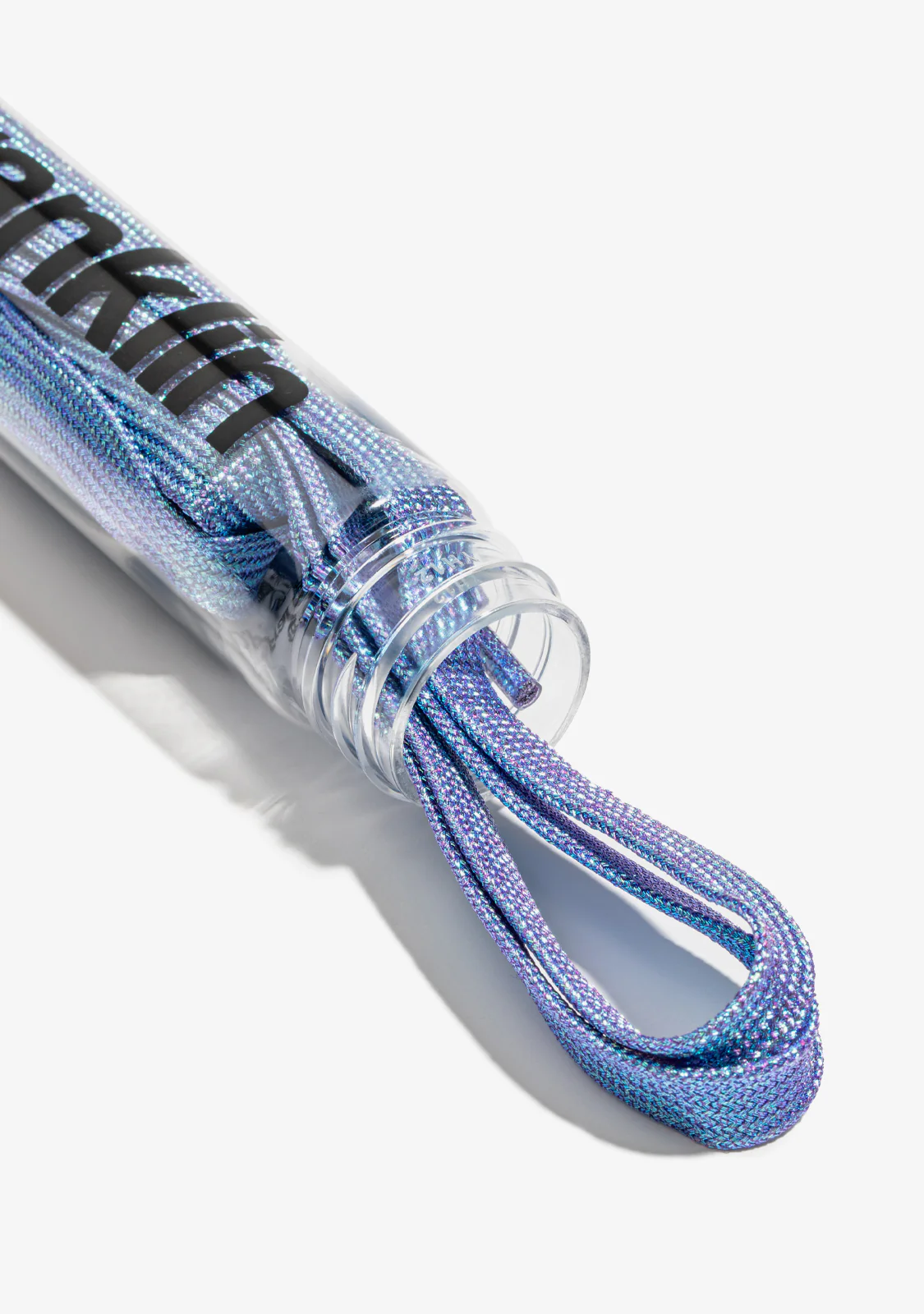 Iridescent Blue Shine Shoelaces - Image 2