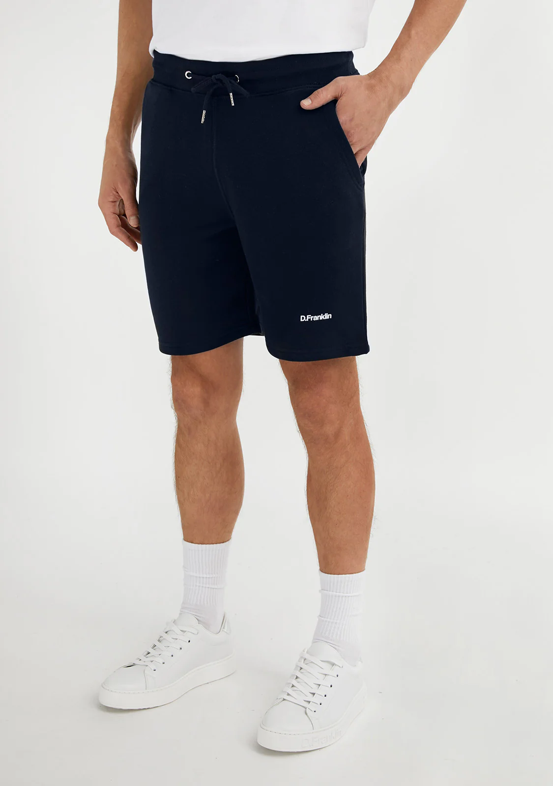 Logo Jogger Shorts Navy / White - Image 3
