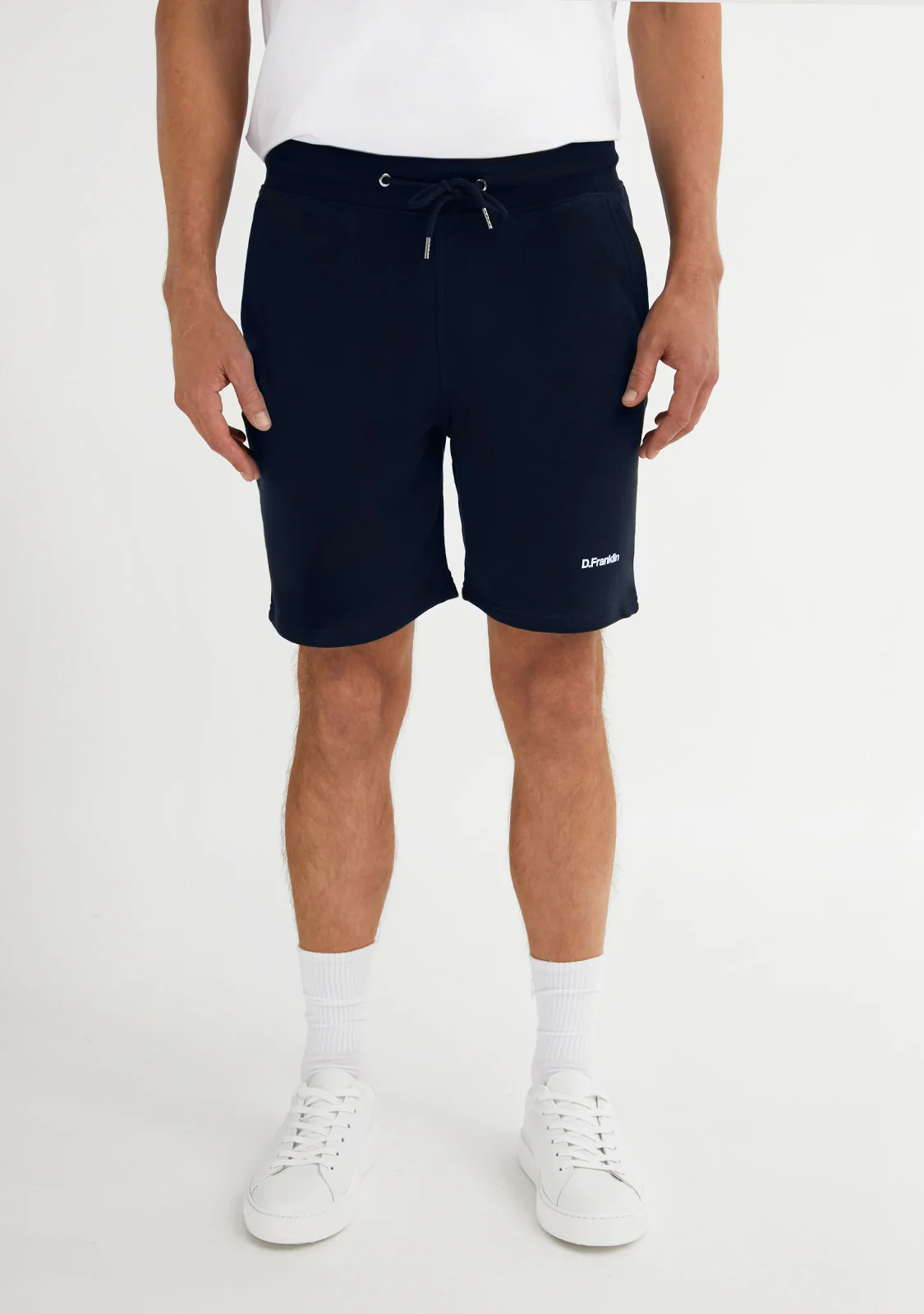 Logo Jogger Shorts Navy / White - Image 5