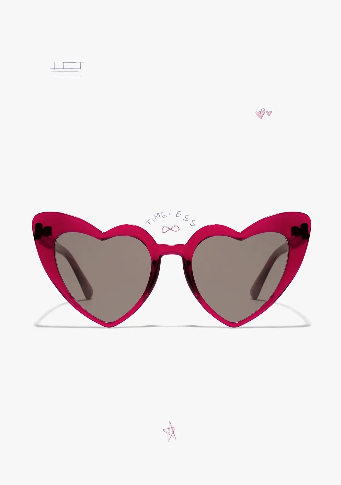 Love Heart Trans Burgundy / Brown - Image 4