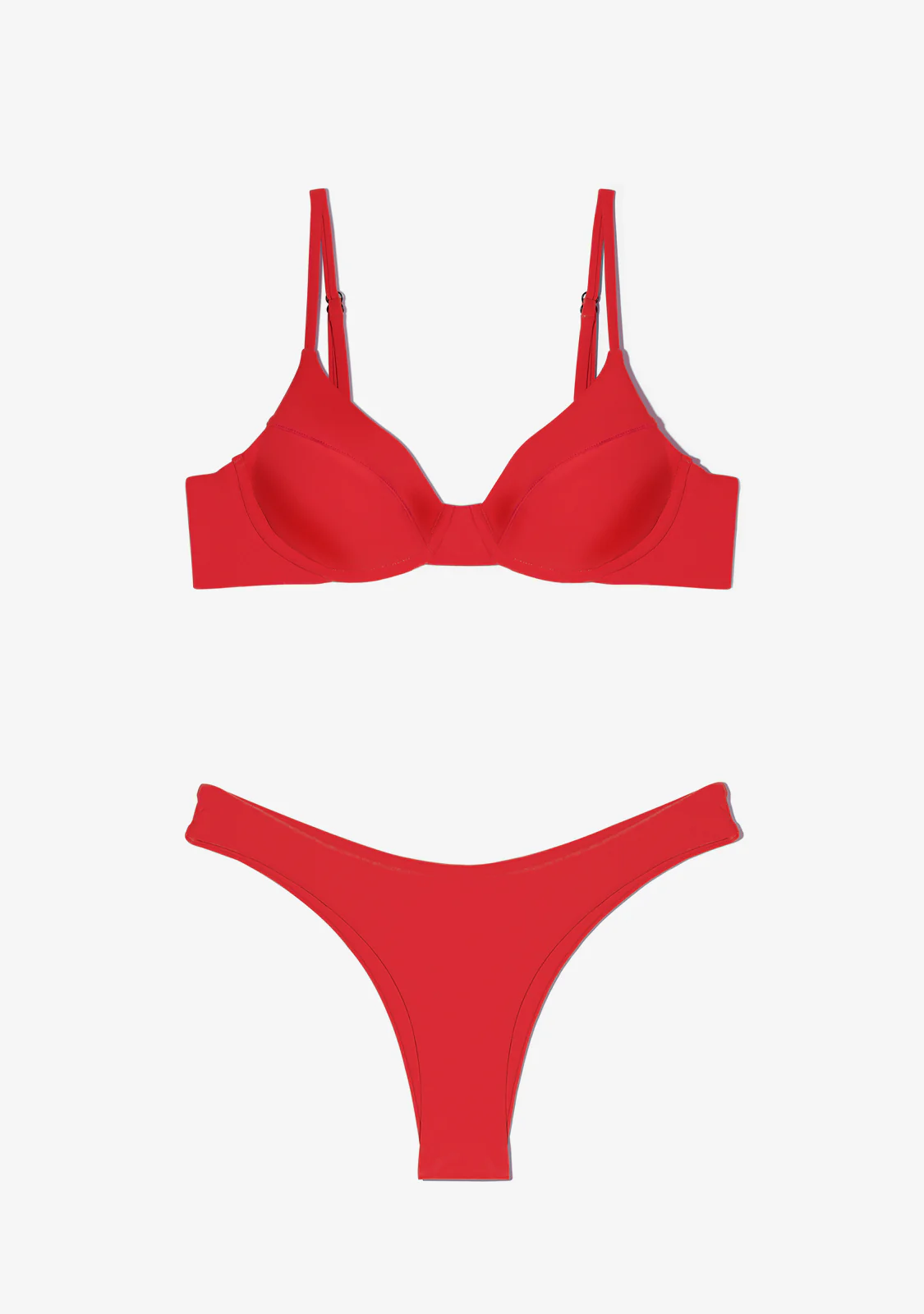 Masha Top + Ava Bottom Chili Red Bikini - Image 2
