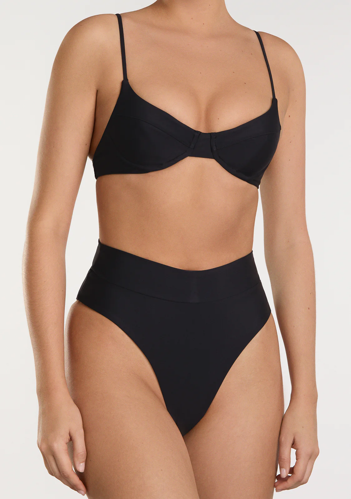 Masha Top + Kalea Bottom Black Bikini - Image 3