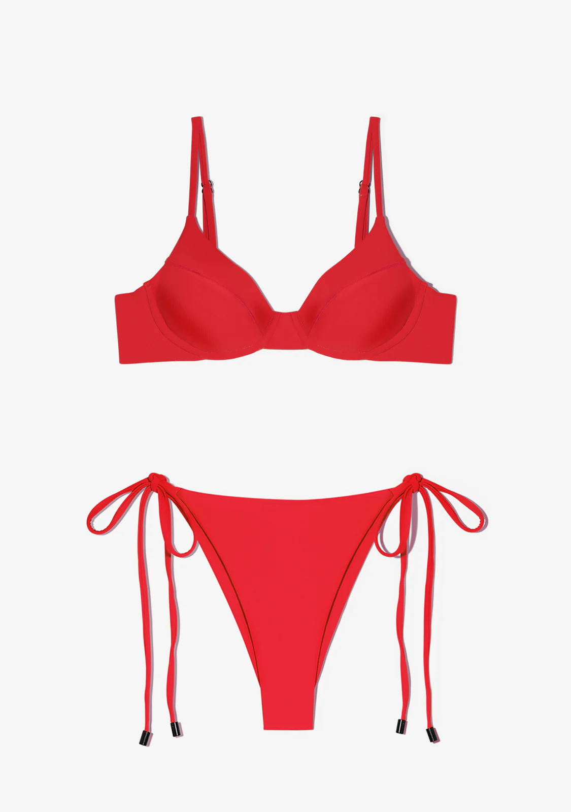 Masha Top + Lilo Bottom Chili Red Bikini - Image 2