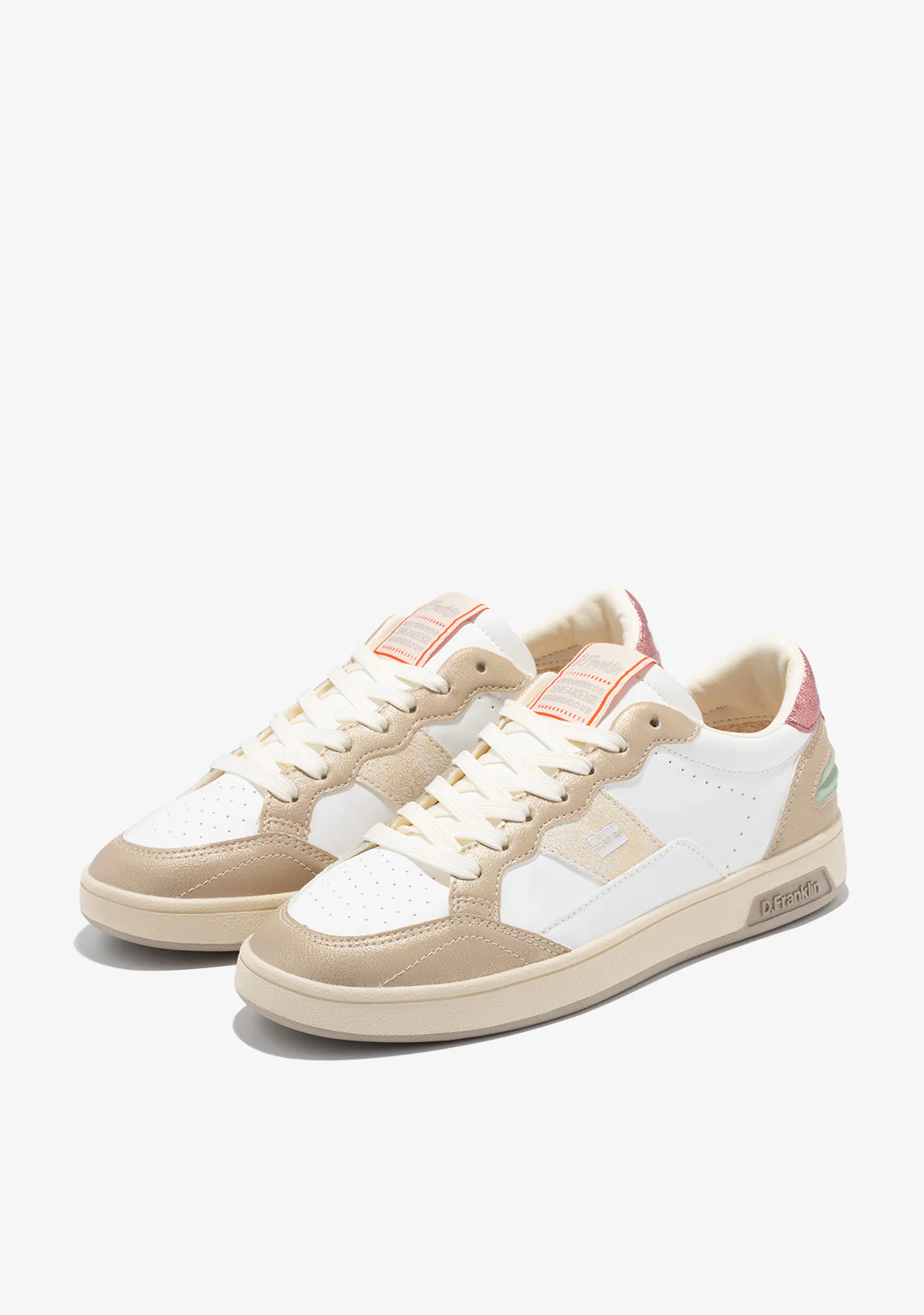 Match Skate Sneakers Gold / White - Image 2