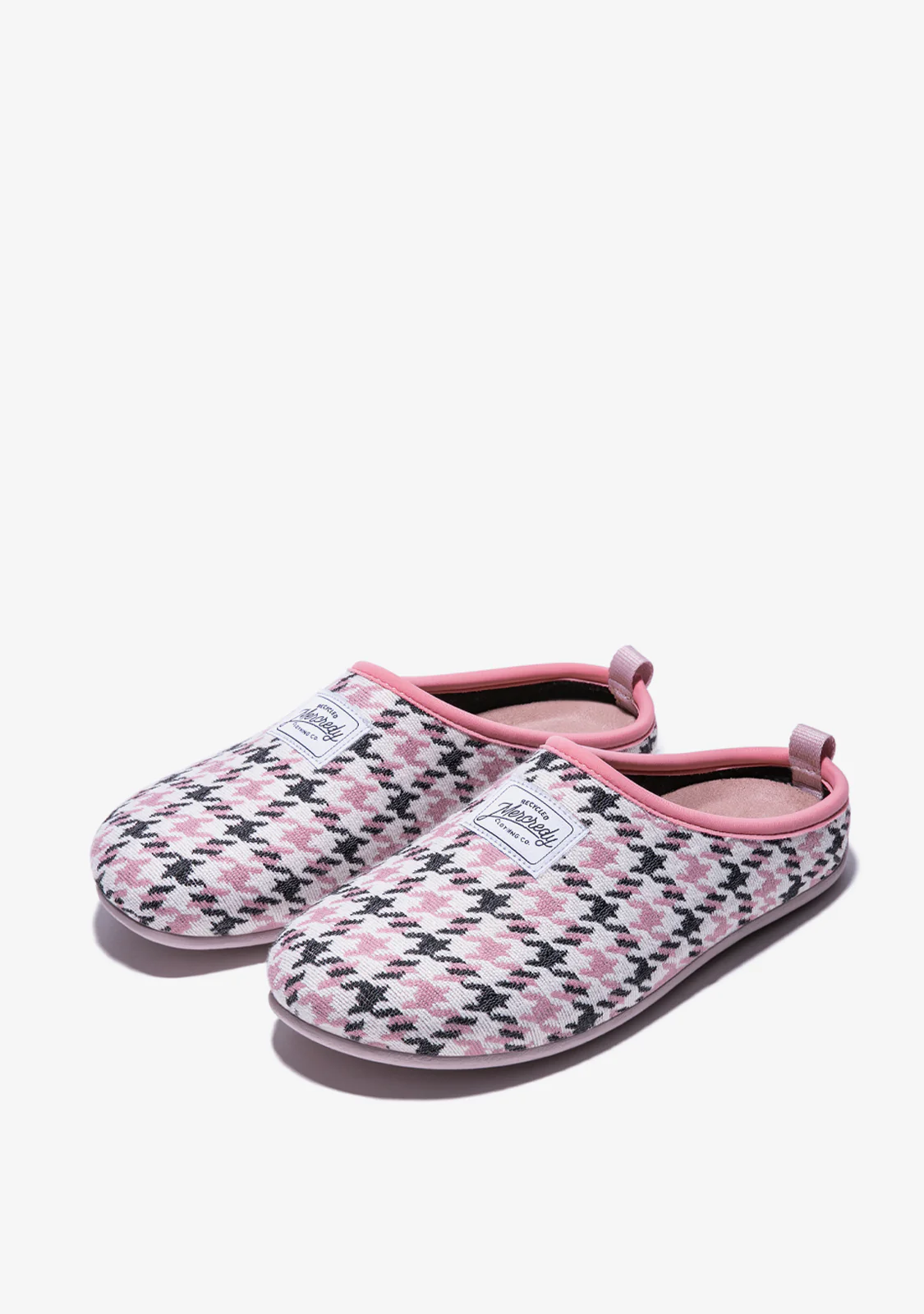 Mercredy Slipper Houndstooth Black / Pink - Image 2