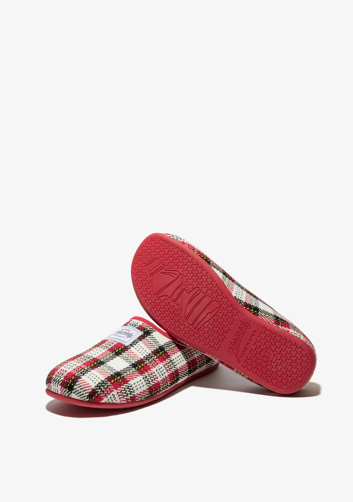 Mercredy Slipper Tartan Red / White - Image 3