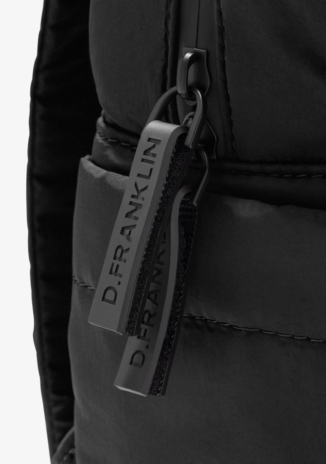 Multi-Pocket Nylon Backpack Black - Image 8