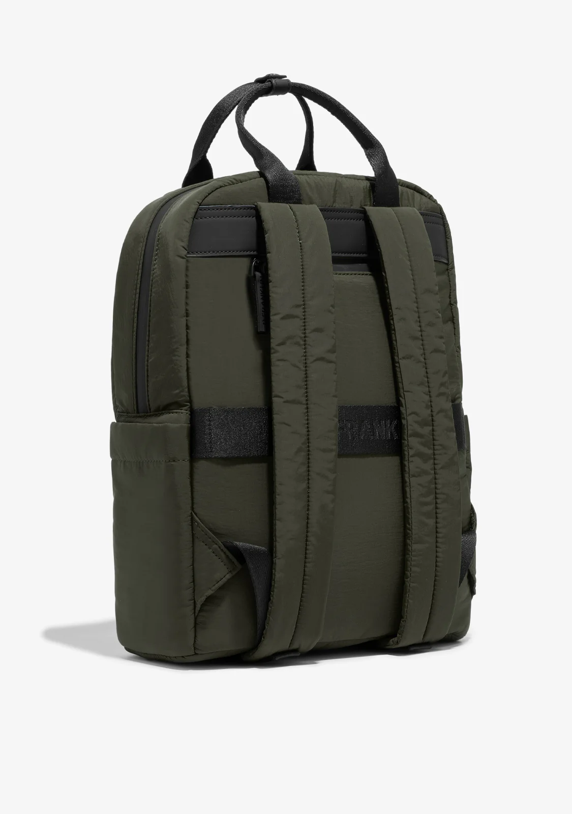 Multi-Pocket Nylon Backpack Green - Image 2