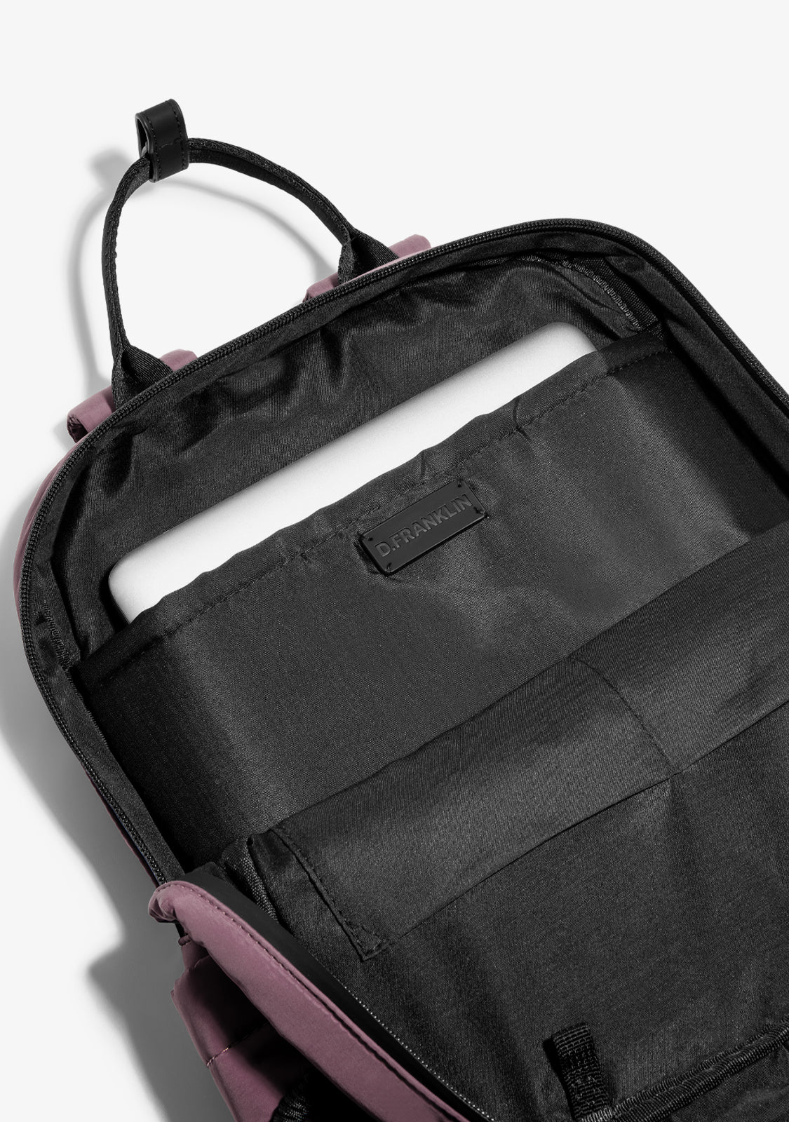 Multi-Pocket Nylon Backpack Pink - Image 3