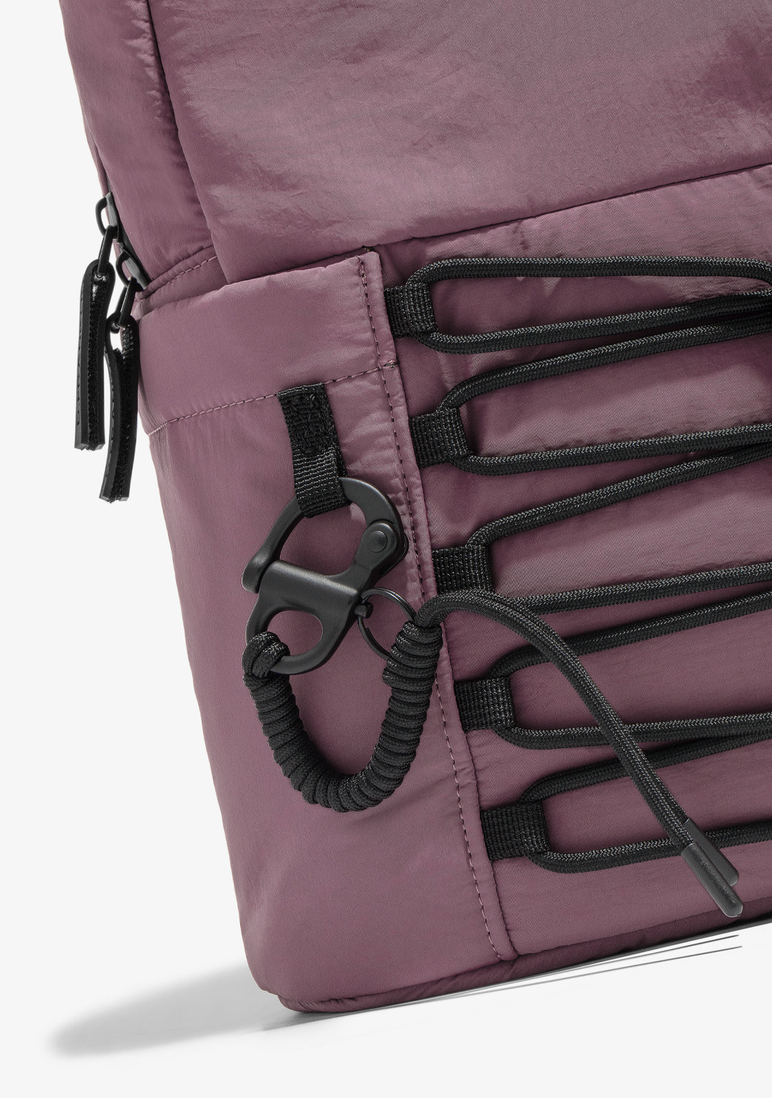Multi-Pocket Nylon Backpack Pink - Image 7