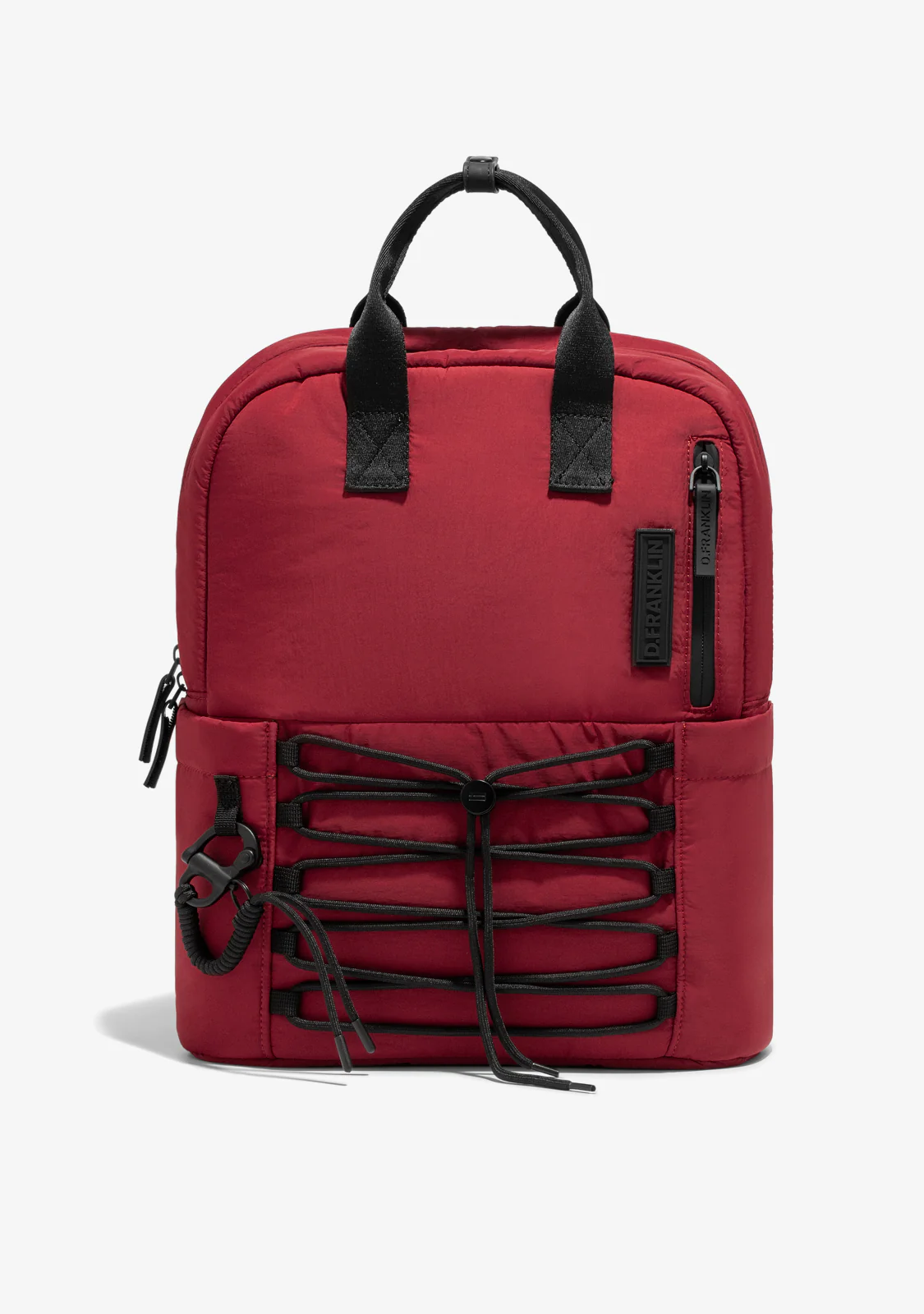 Multi-Pocket Nylon Backpack Red + Custom Set Orange - Image 8