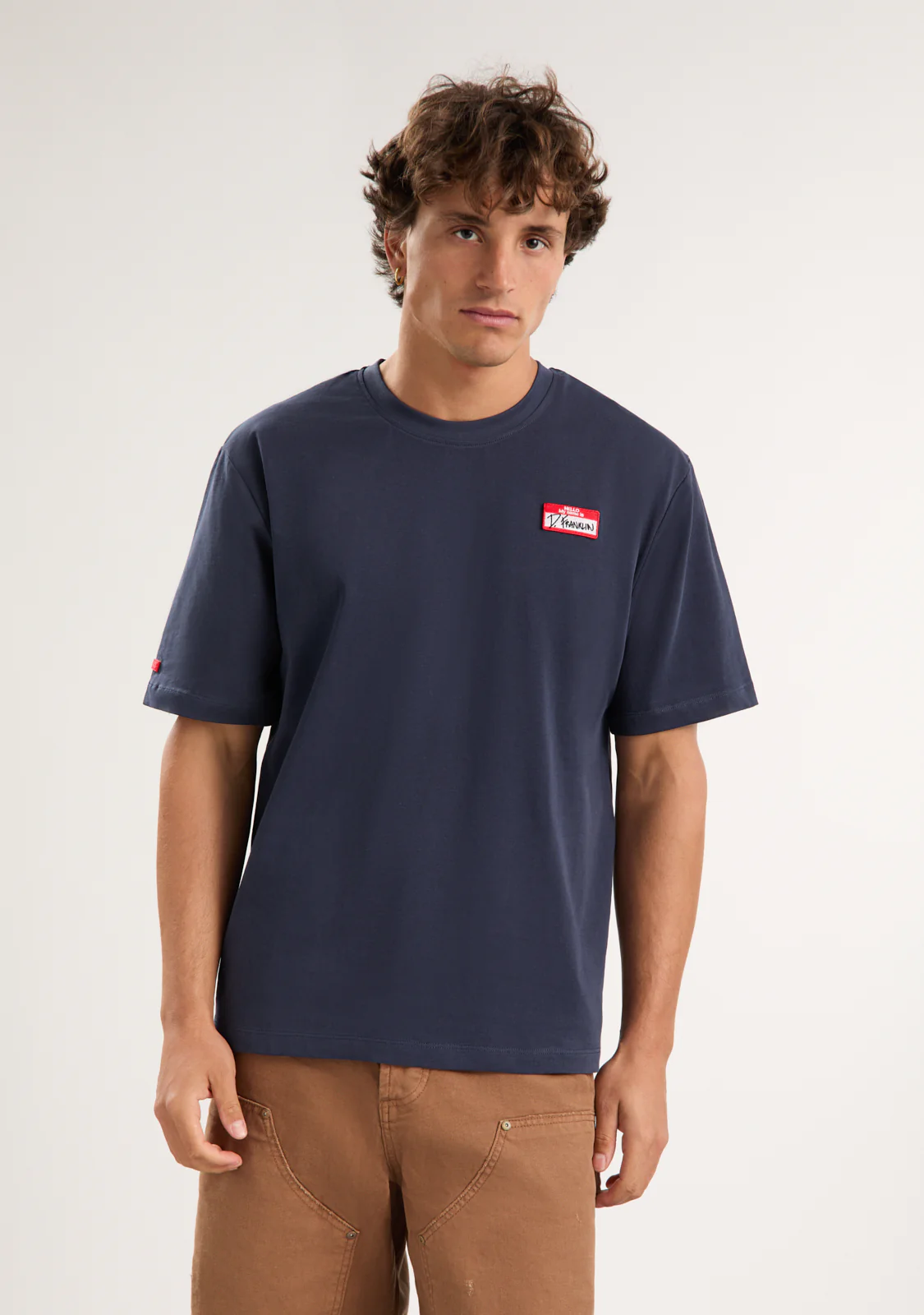 My Name Is Patch T-Shirt Navy - Image 7