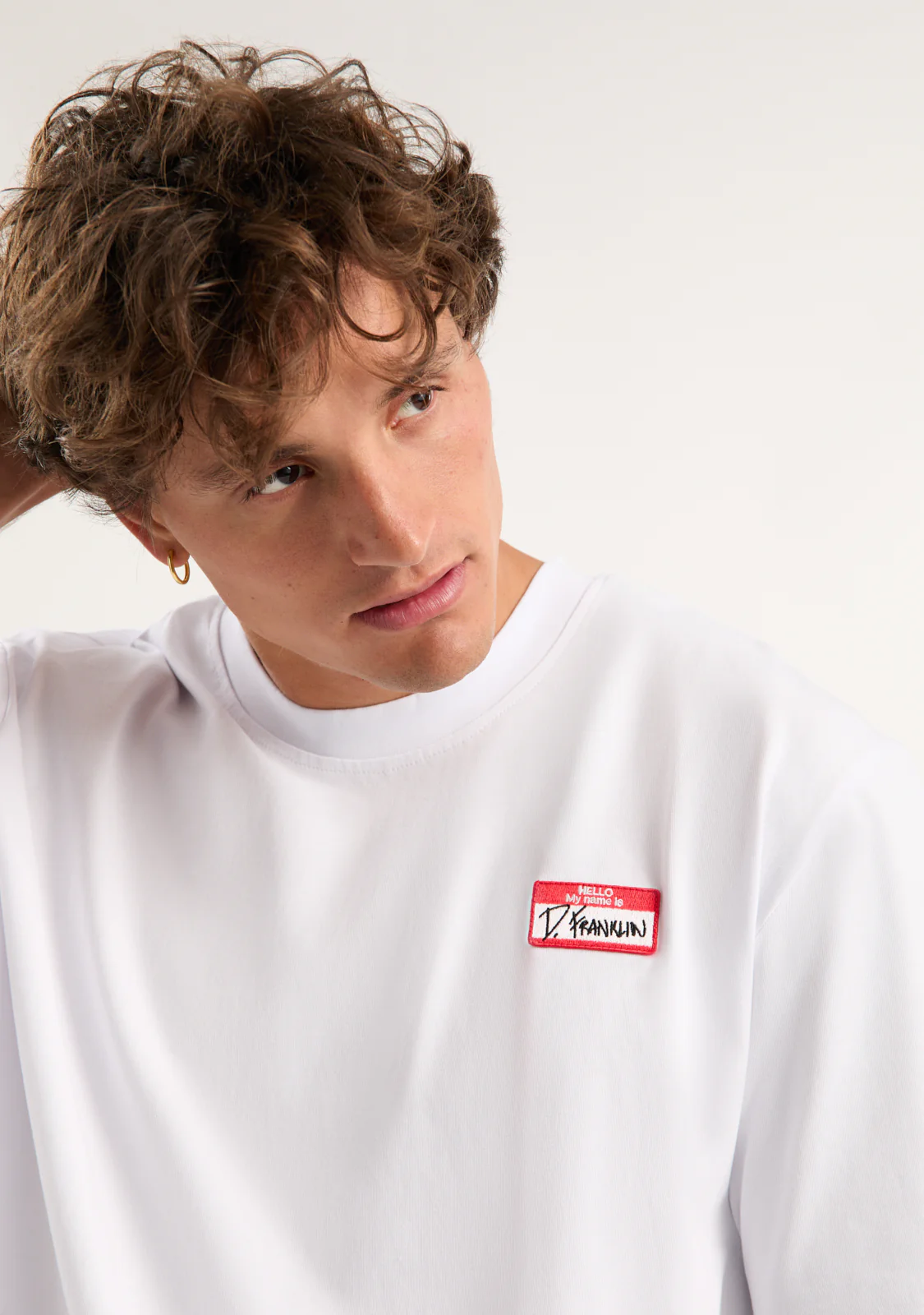 My Name Is Patch T-Shirt White - Image 6