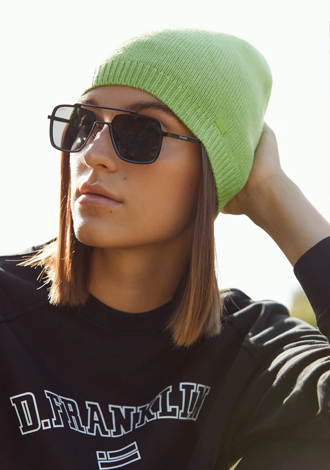Nordic Bomb Slouch Beanie Green - Image 3